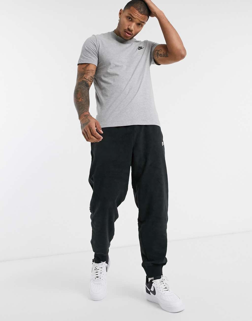 Big & Tall Nike Sportswear Club Tee, Mens Dark Gray Grey Product Image