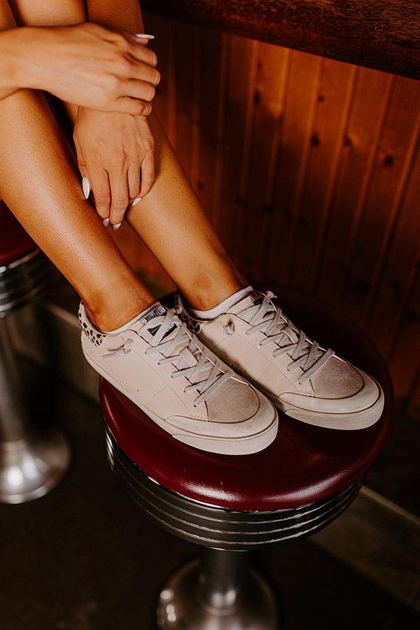 The Mina Vintage Faux Leather Sneaker Product Image