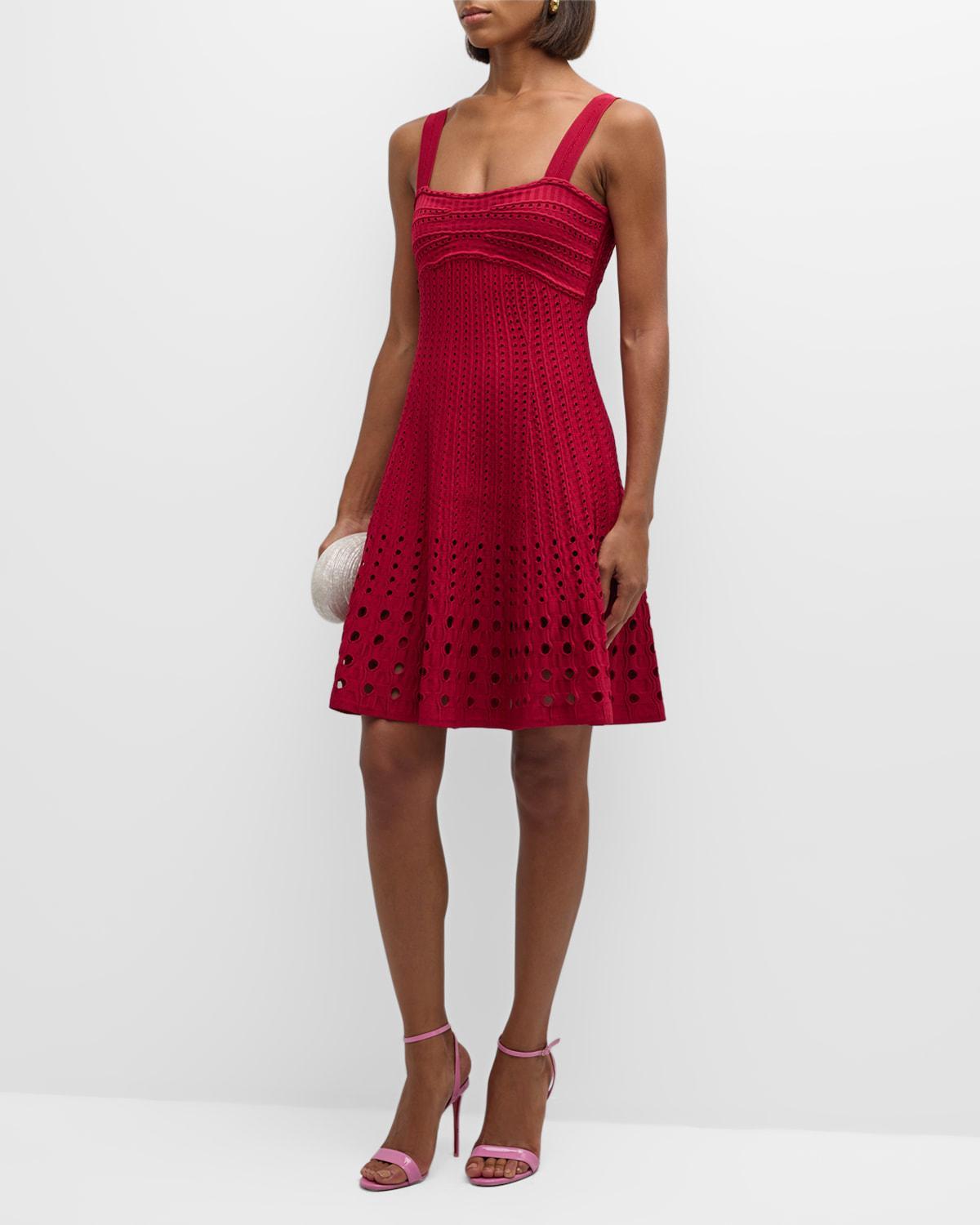 Franklin Crochet Fit & Flare Mini Dress Product Image