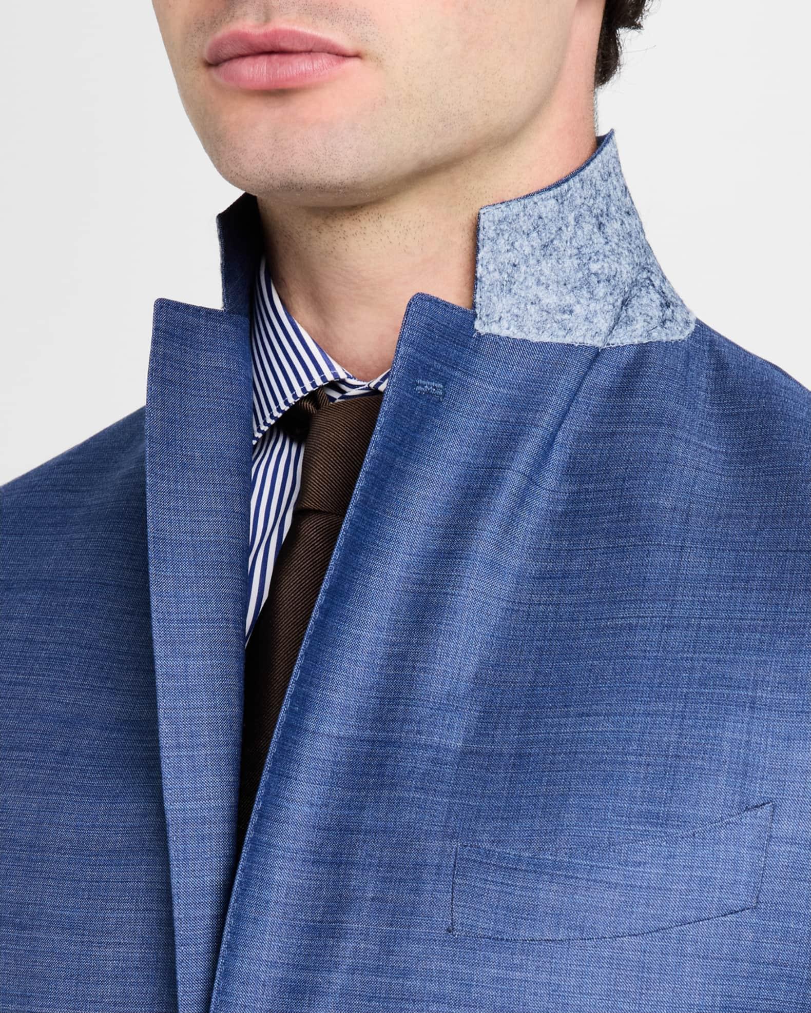 Men's Textured Solid Suit Product Image