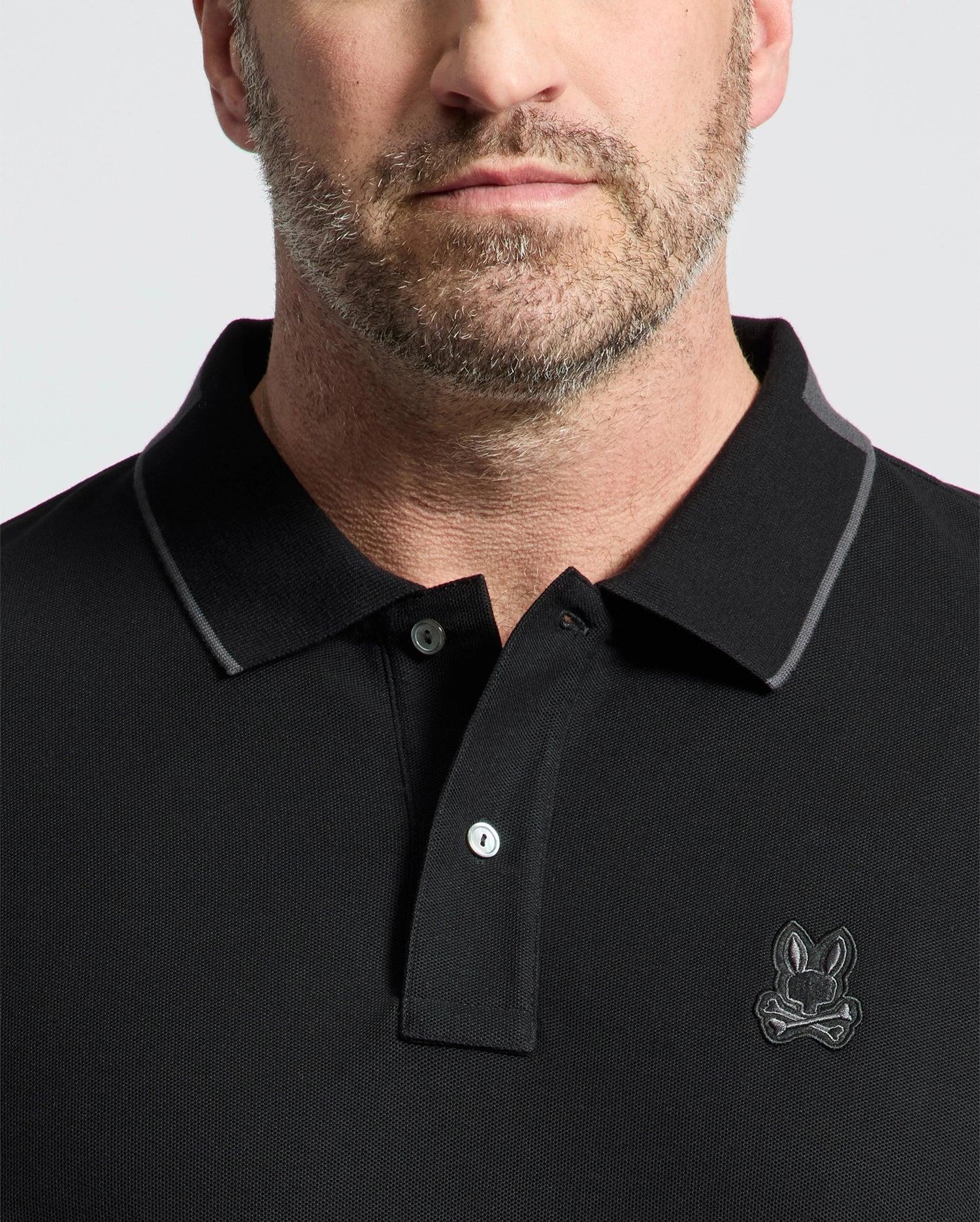 Men's Big And Tall New Castle Pique Polo 001 BLACK / 4XL Product Image