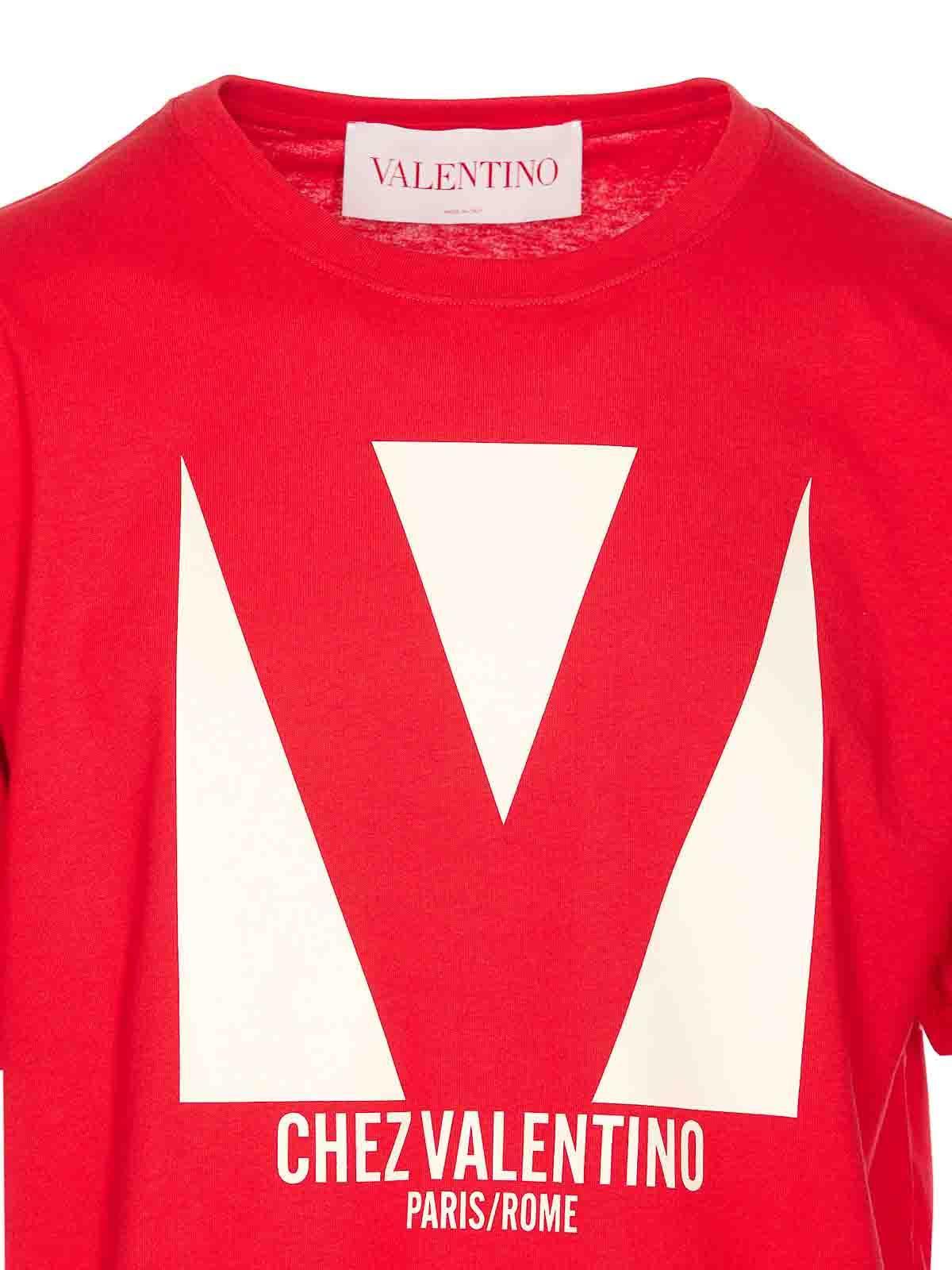 VALENTINO T-shirt Logo In Red Product Image