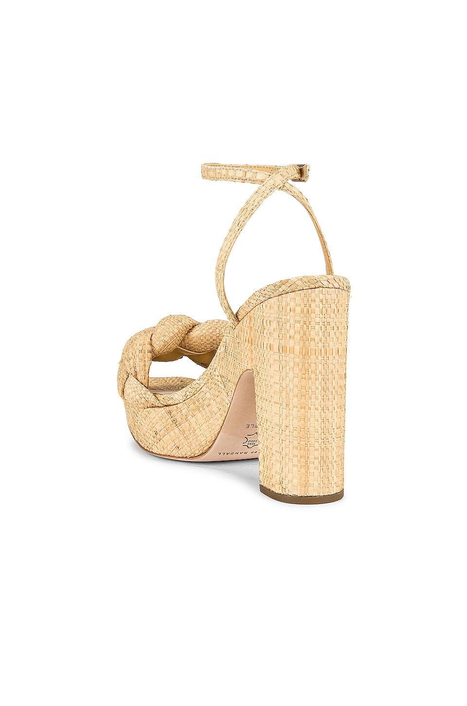 Womens Fae Braided Raffia Platform Sandals Product Image