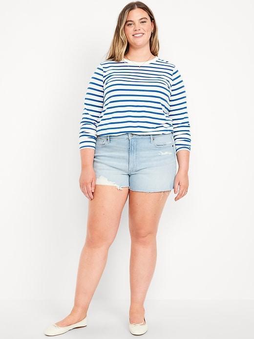 High-Waisted OG Jean Cut-Off Shorts -- 3-inch inseam Product Image
