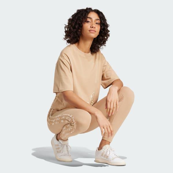 adidas Essentials Seasonals Animal Big Logo Boyfriend Tee Black M Womens Product Image