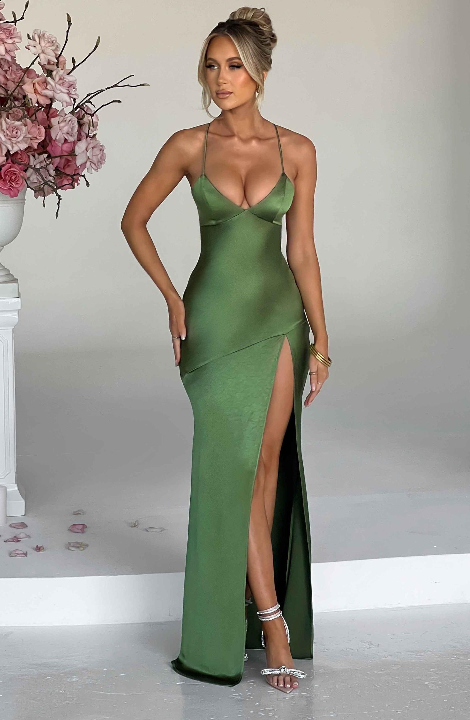 Isobel Maxi Dress - Emerald Product Image