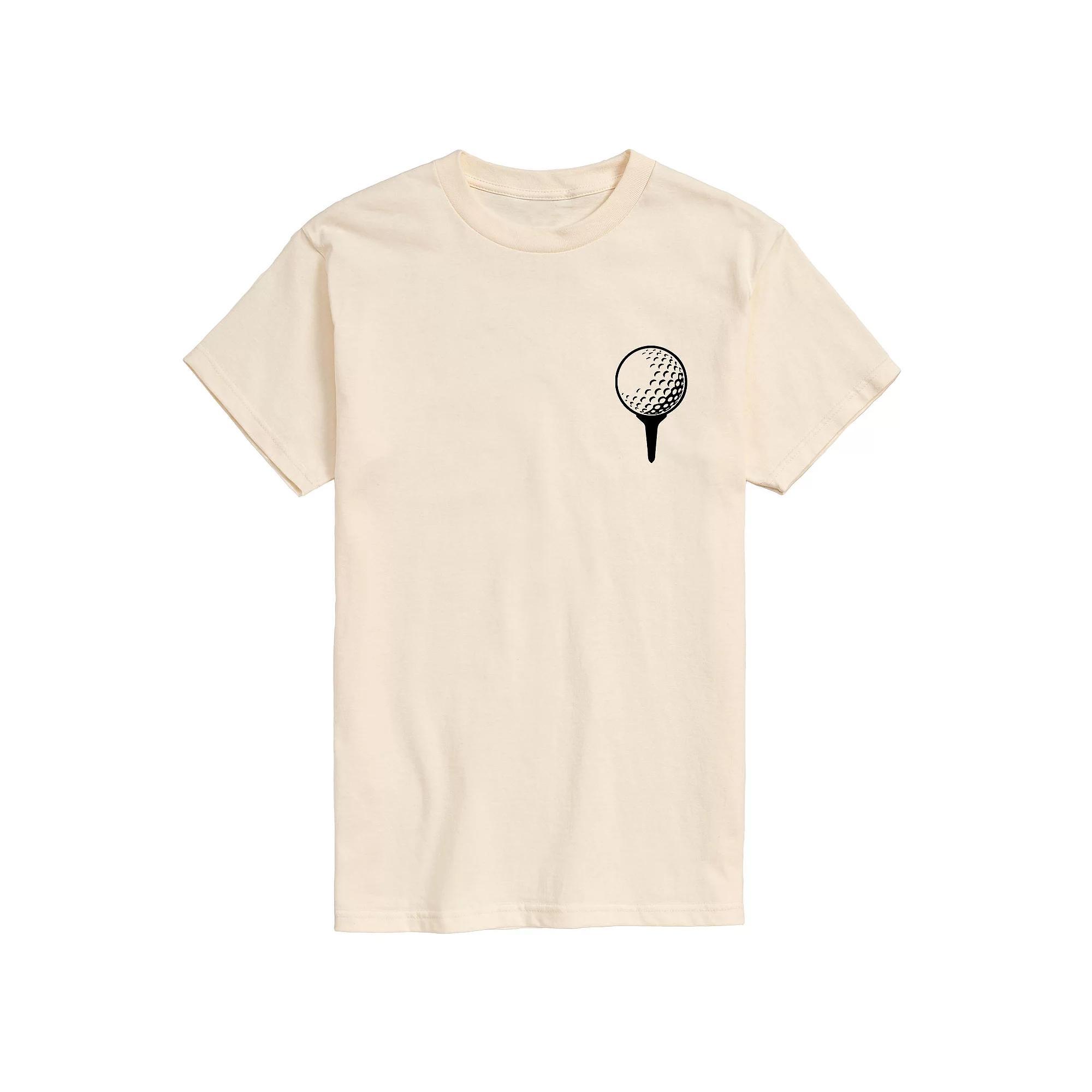 Mens Golf Ball on Tee Graphic Tee Product Image