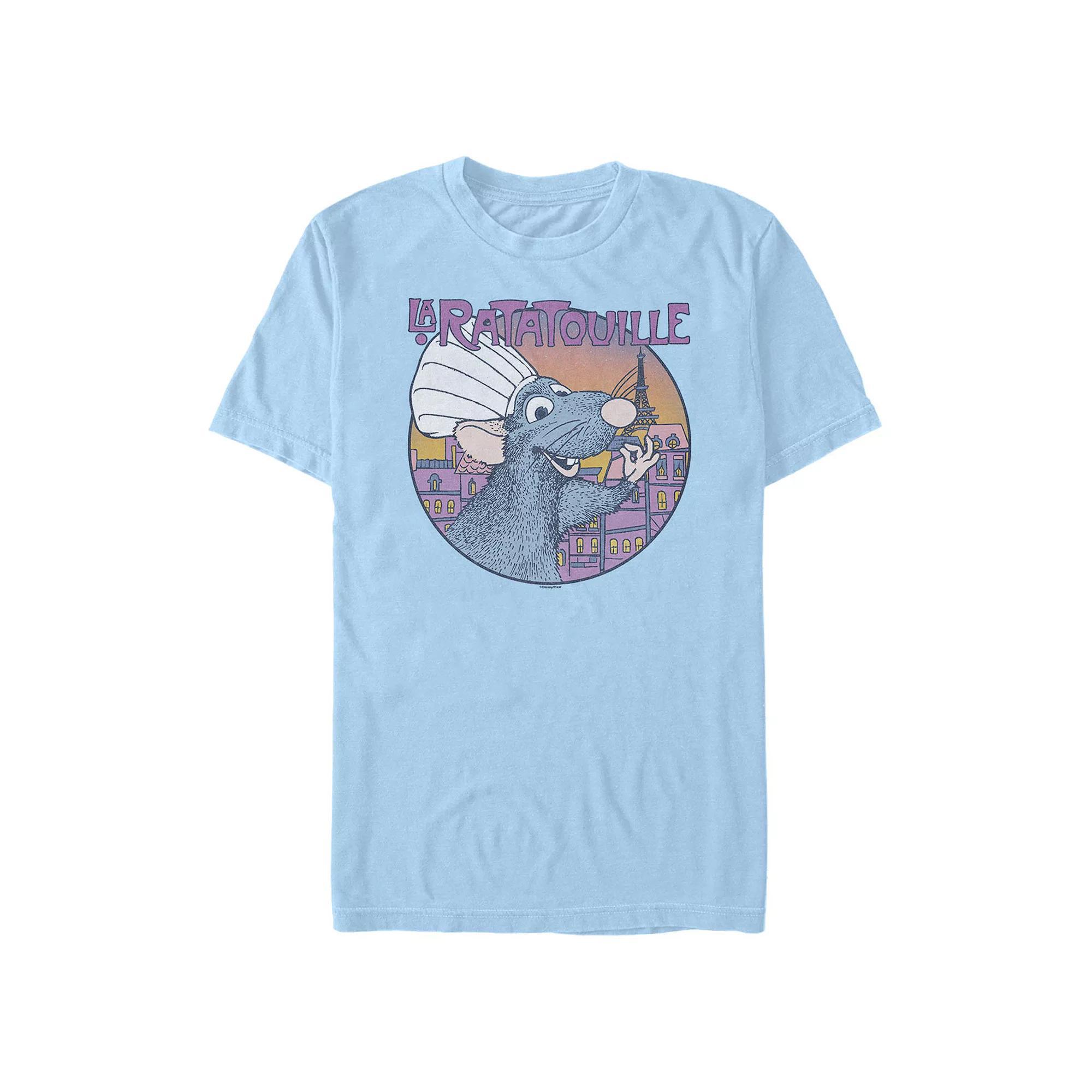 Disney / Pixar's Ratatouille Chef Remi Portrait Men's Graphic Tee, Size: Large, Light Blue Product Image