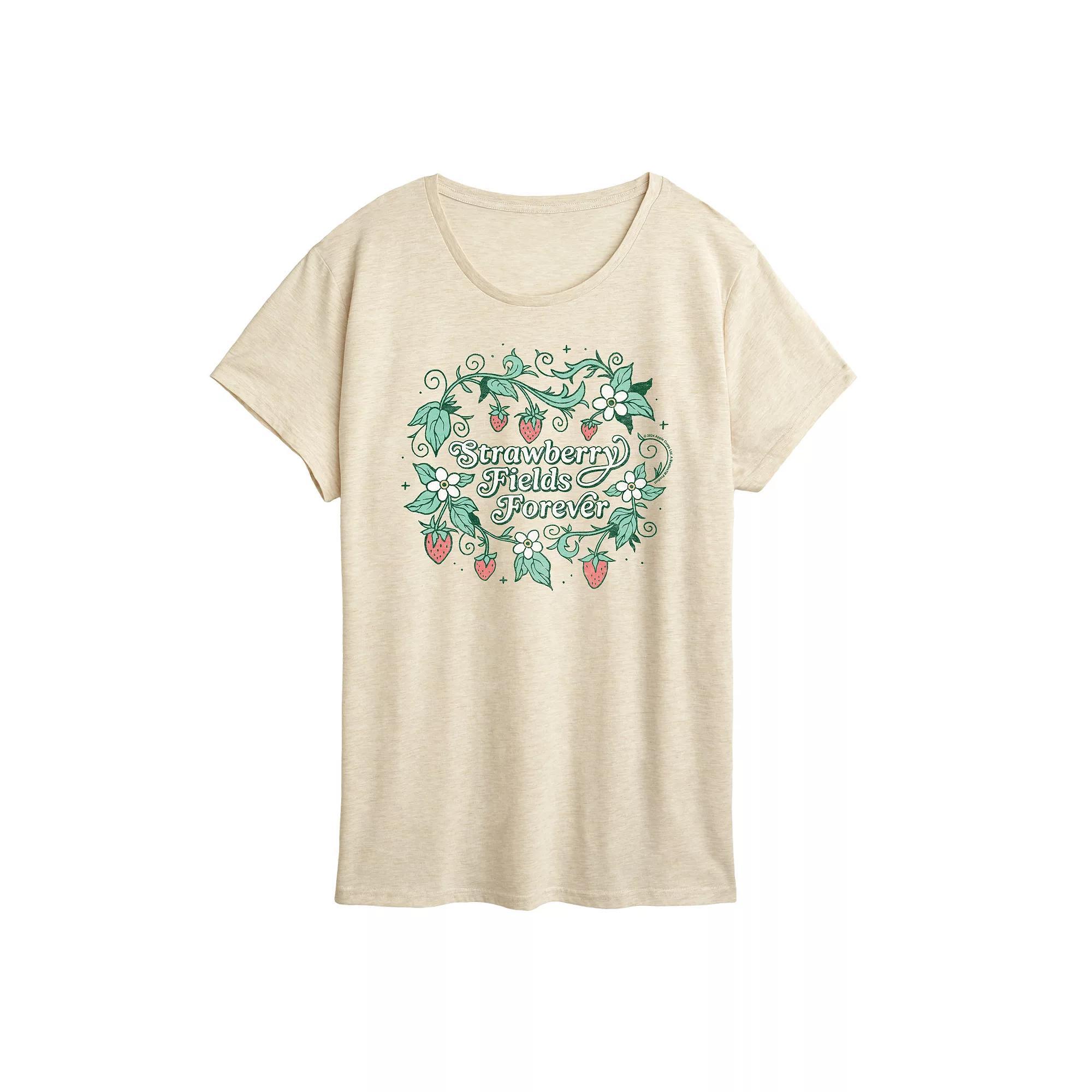 Womens The Beatles Strawberry Fields Graphic Tee Product Image