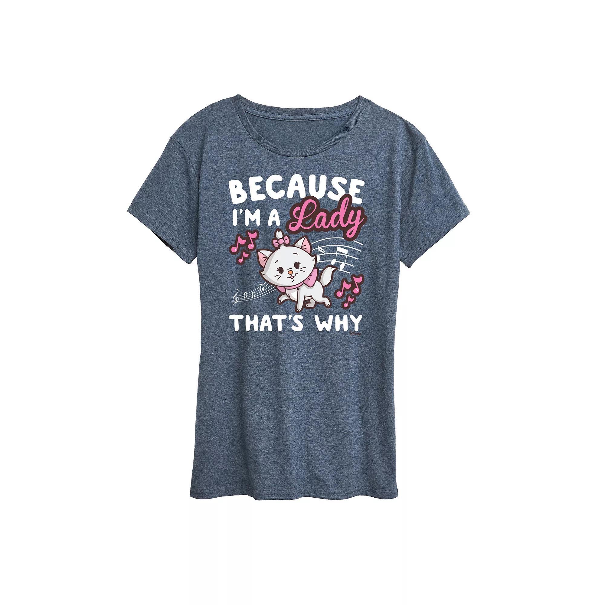 Disneys The Aristocats Womens Im A Lady Graphic Tee, Girls Product Image
