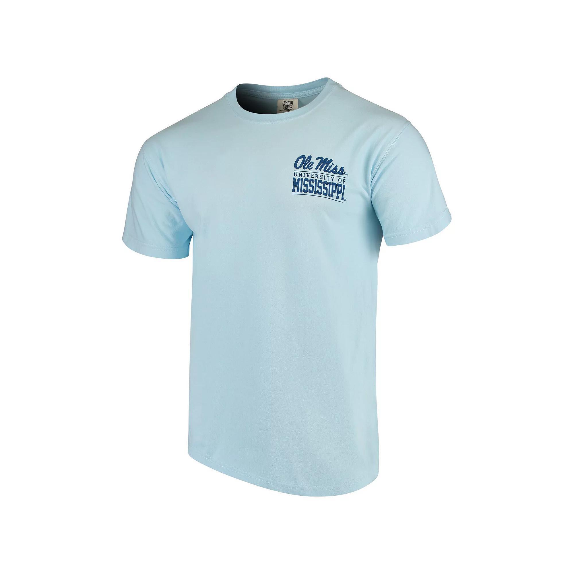 Mens Blue Ole Miss Rebels Comfort Colors Campus Icon T-Shirt Product Image