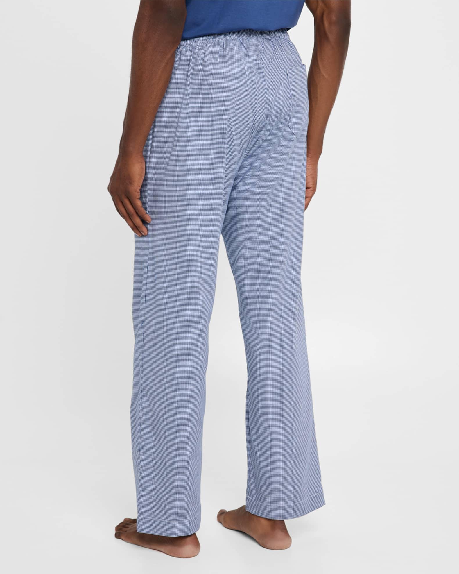 Men's Barker Micro Houndstooth Cotton Lounge Pants Product Image