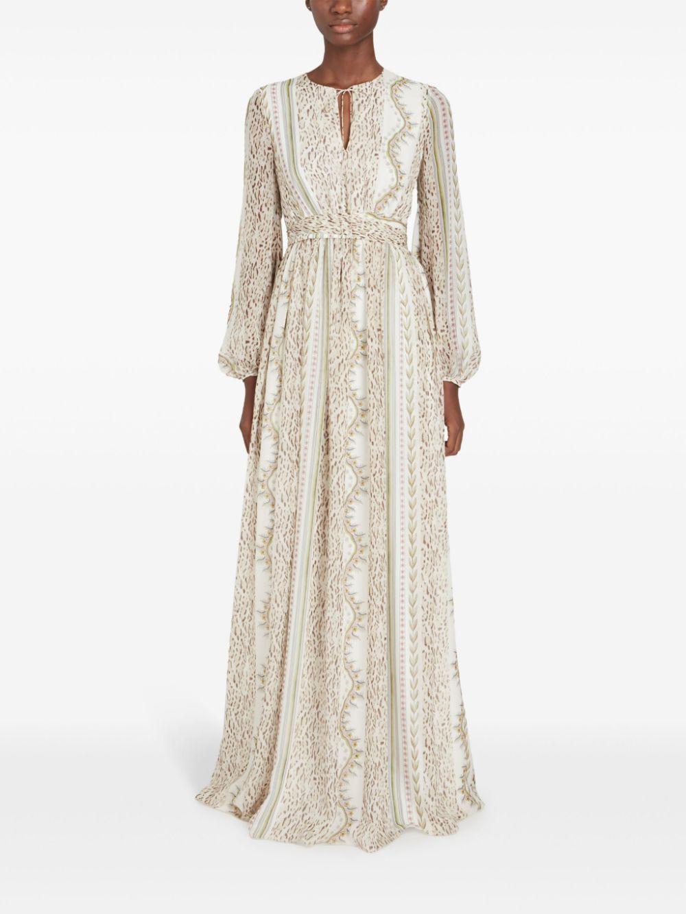 Kaleido Blend-print silk maxi dress Product Image
