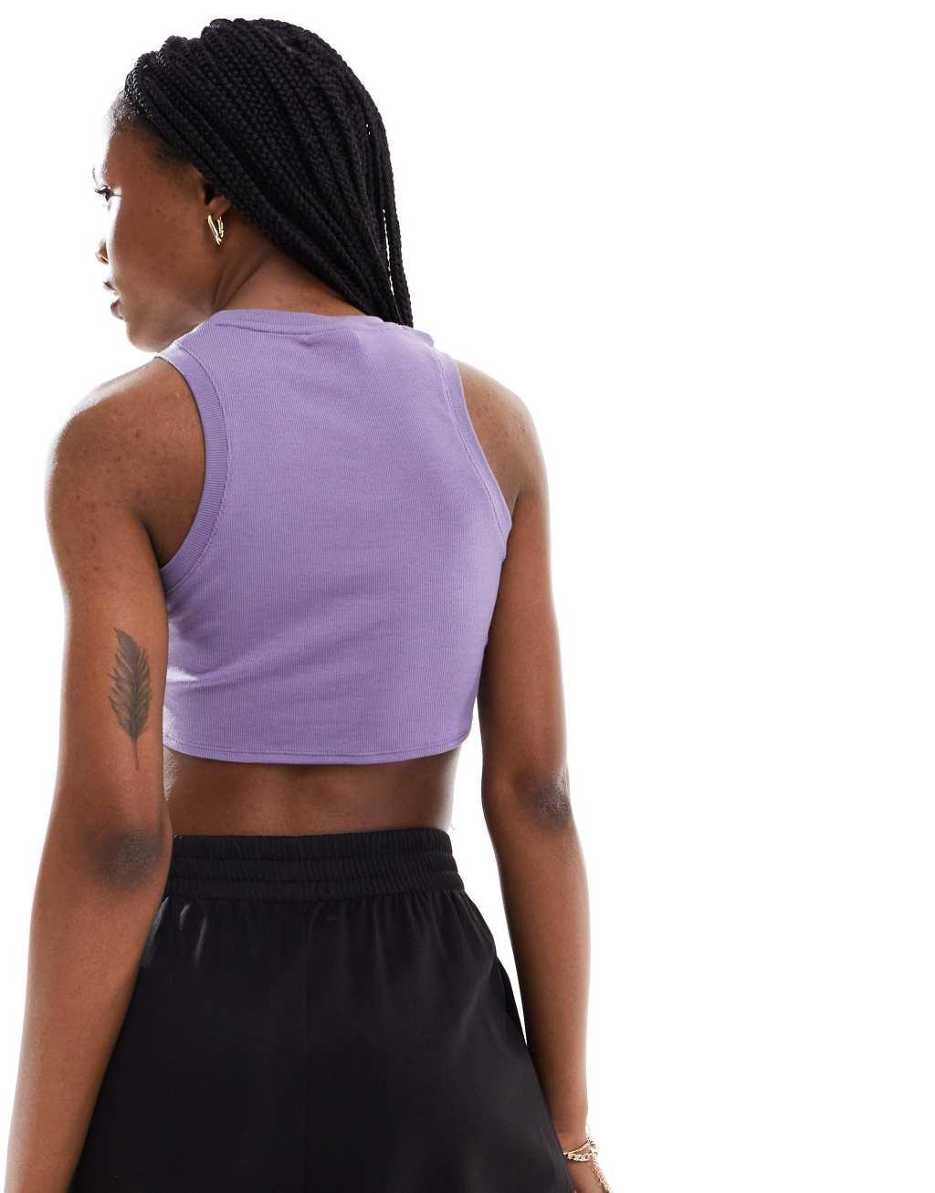 Nike Essentials tank top in purple Product Image