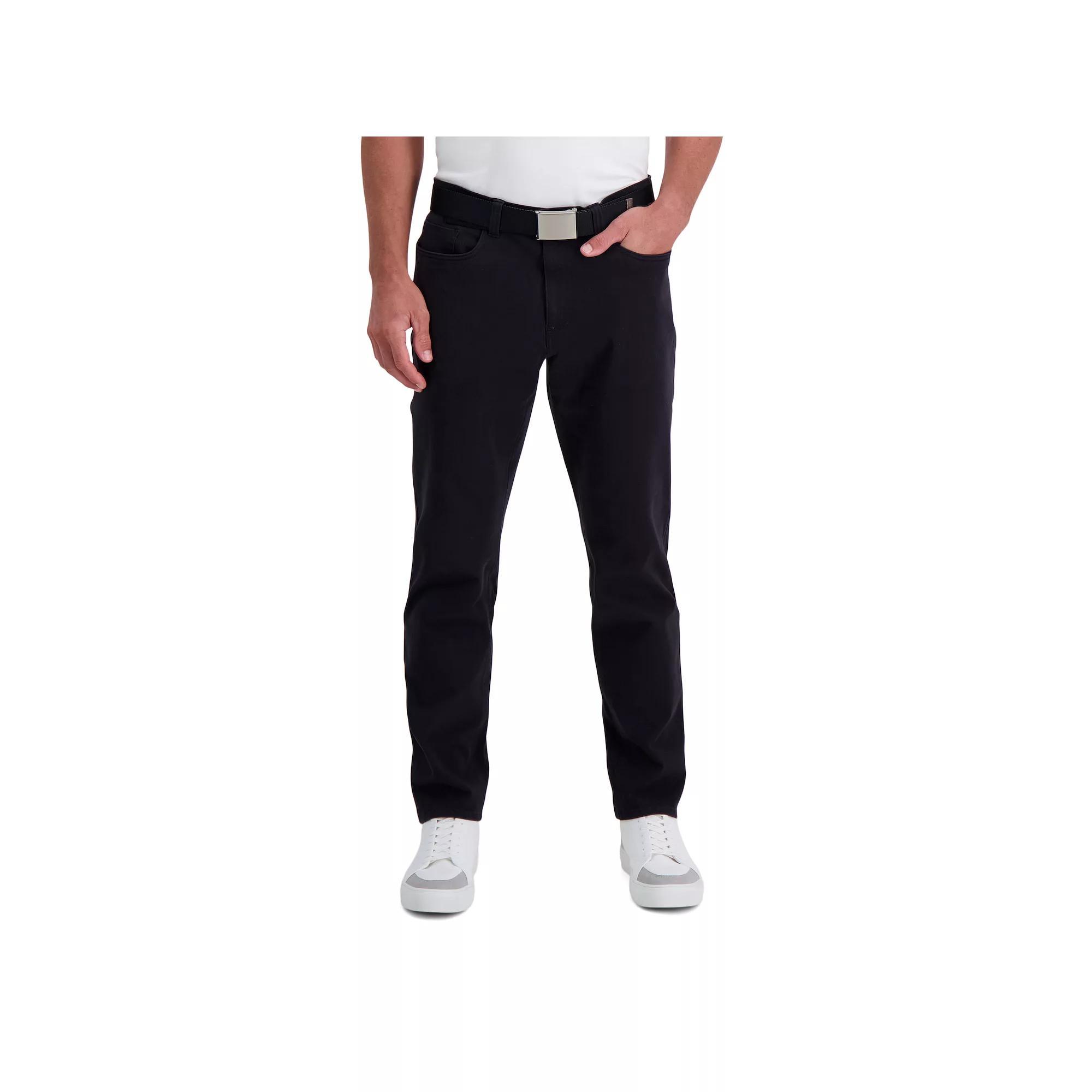Mens Haggar The Active Series City Flex 5-Pocket Slim-Straight Pants Product Image