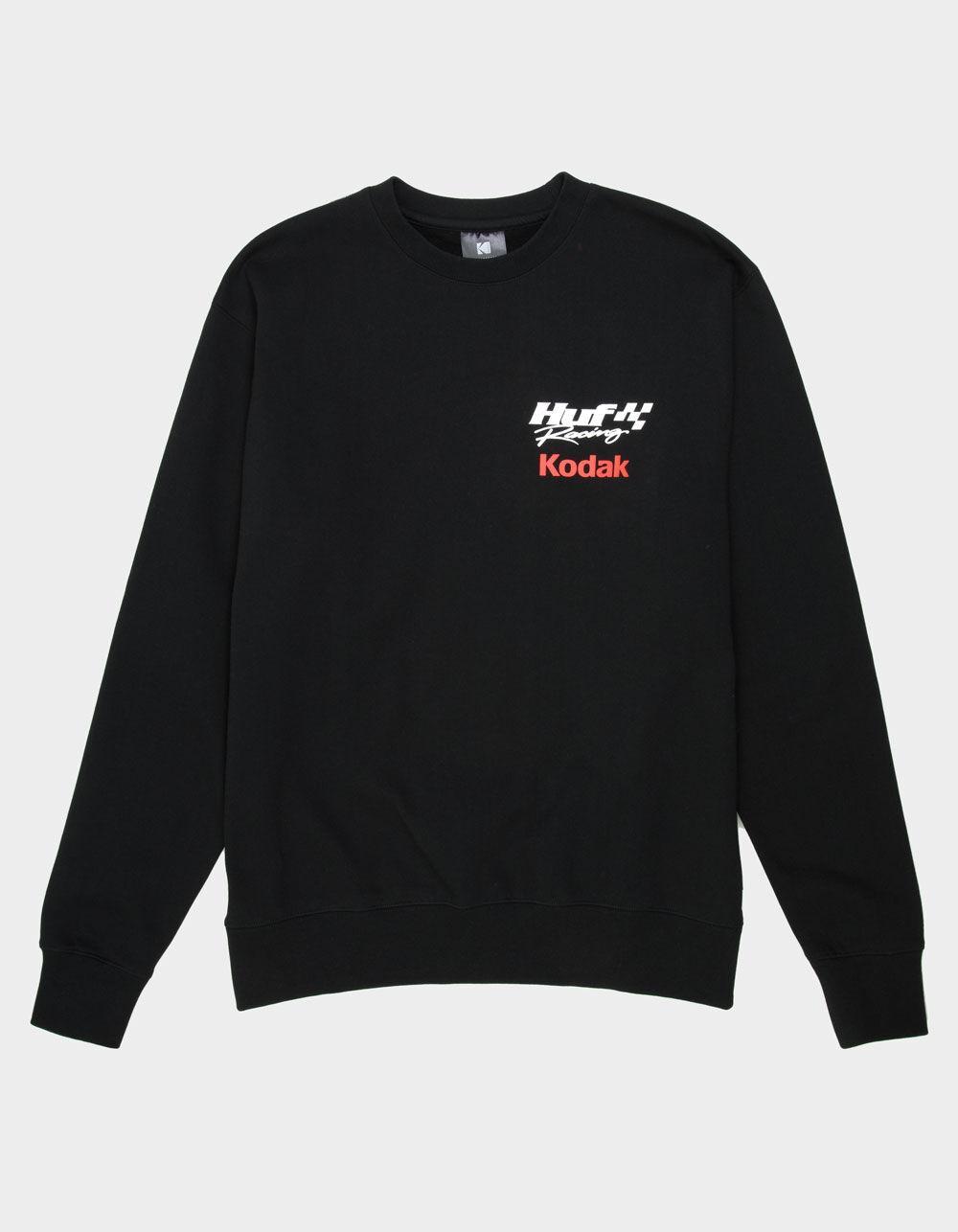 HUF x Kodak Racing Mens Crewneck Sweatshirt - BLACK Product Image