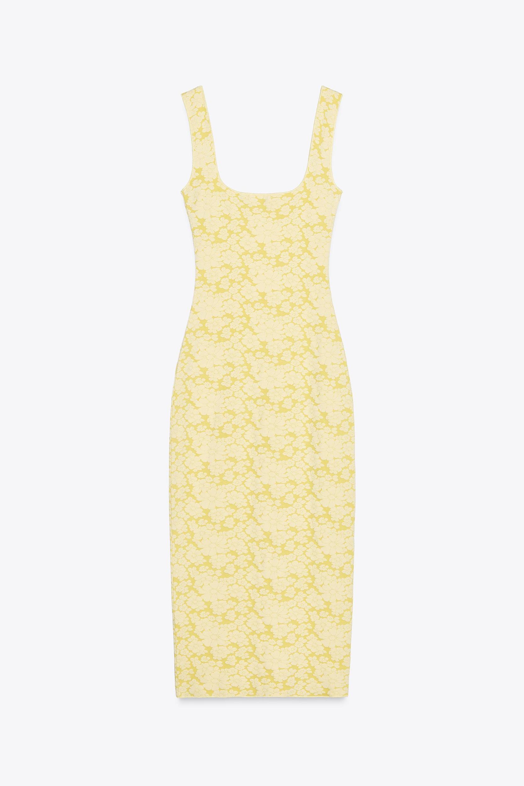 STRETCH SQUARE NECK DRESS Product Image