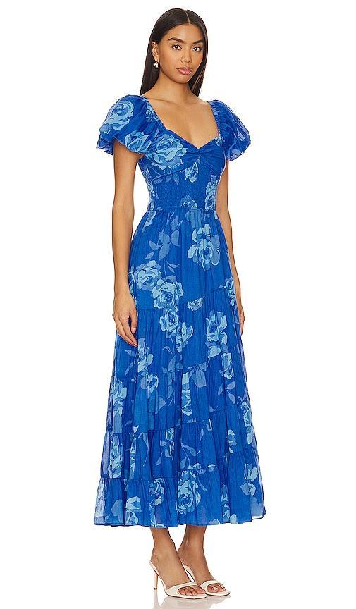 Womens Sundrenched Floral Cotton Tiered Maxi Dress Product Image