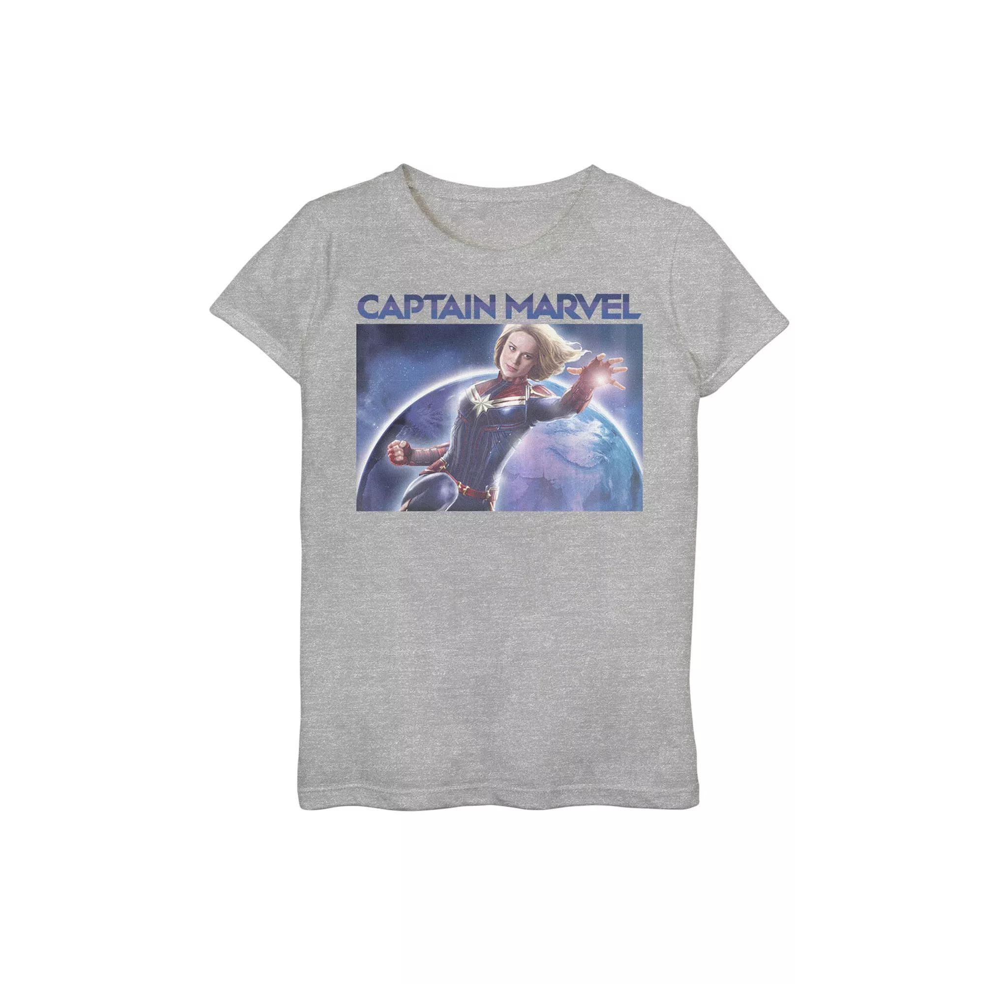 Girls 7-16 Marvel Avengers: Endgame Iron Man Scribbles Graphic Tee, Girl's, Size: Large, Athletic Grey Product Image