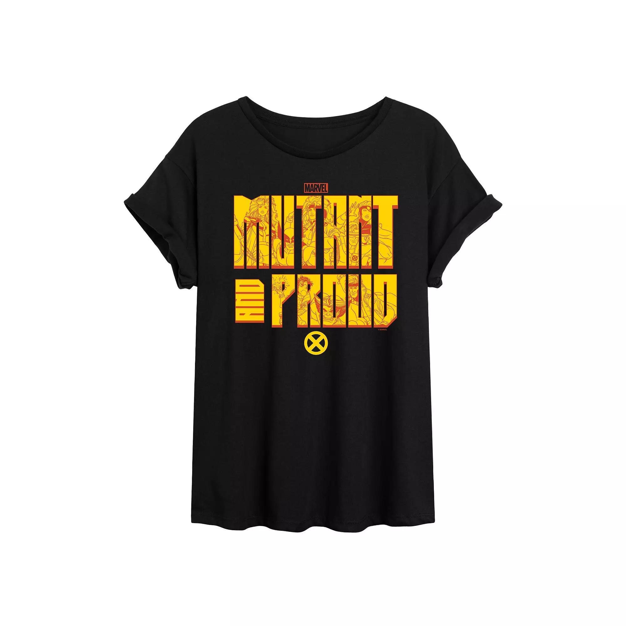 Juniors Marvel X-Men Mutant and Proud Oversized Tee, Girls Product Image