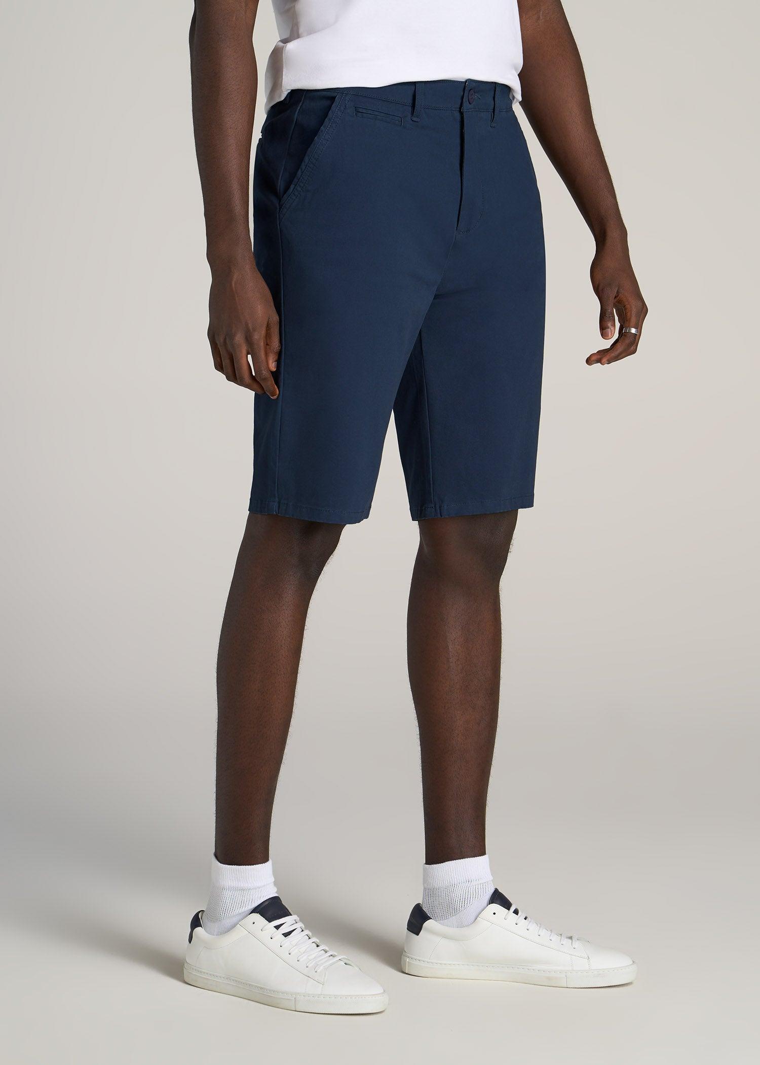Chino Shorts for Tall Men in Fatigue Green Product Image