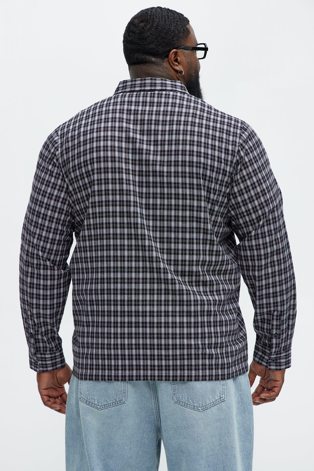 Carson Plaid Classic Long Sleeve Button Up - Black/combo Product Image