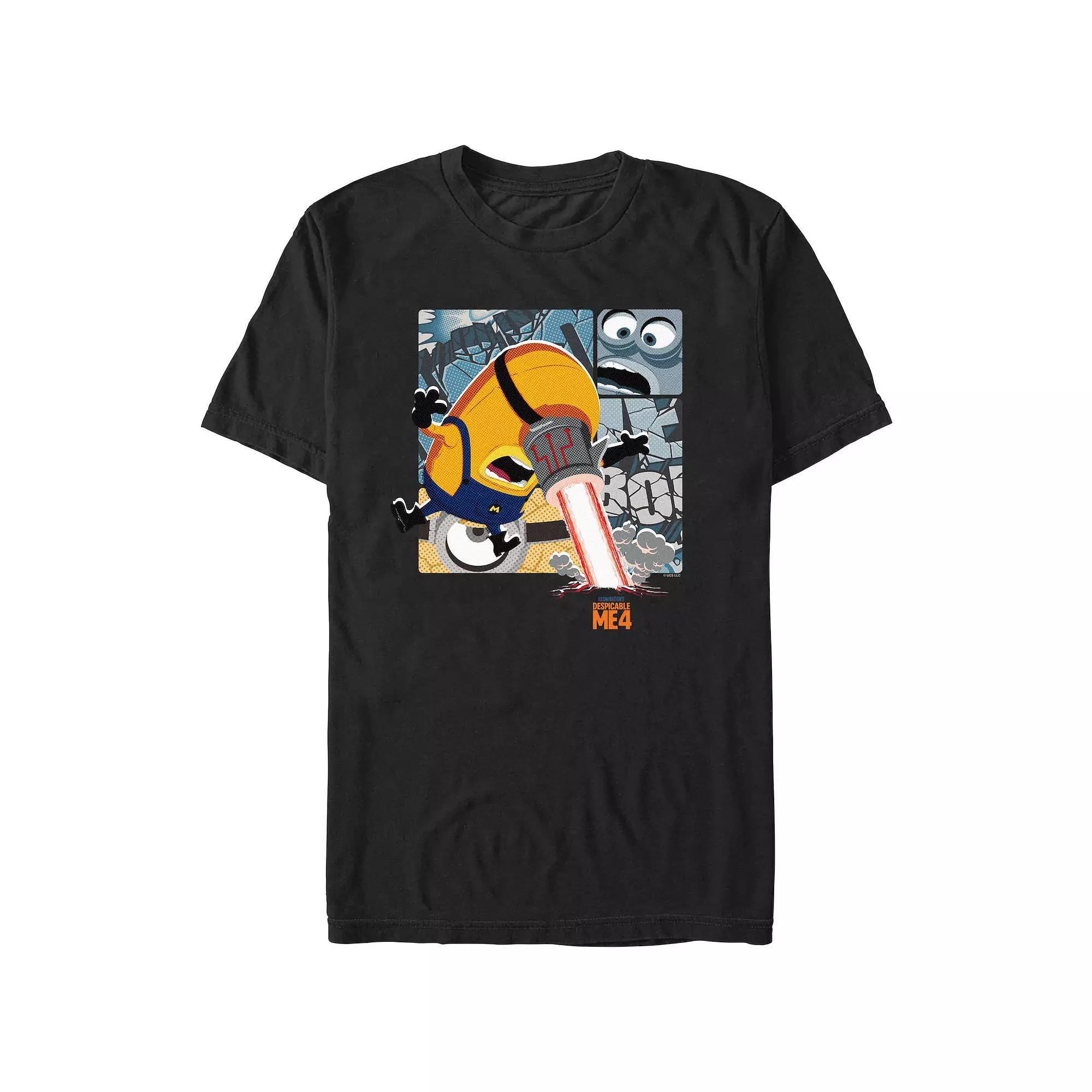Men's Despicable Me 4 Laser Eye Graphic Tee, Size: XL, Black Product Image