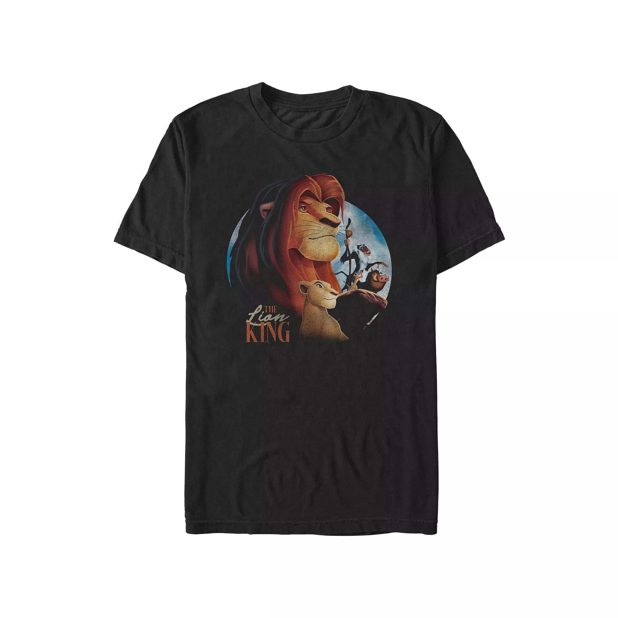 Men's Comfort Colors® Disney's The Lion King Simba's Rock Graphic Tee, Size: Medium, Black Product Image