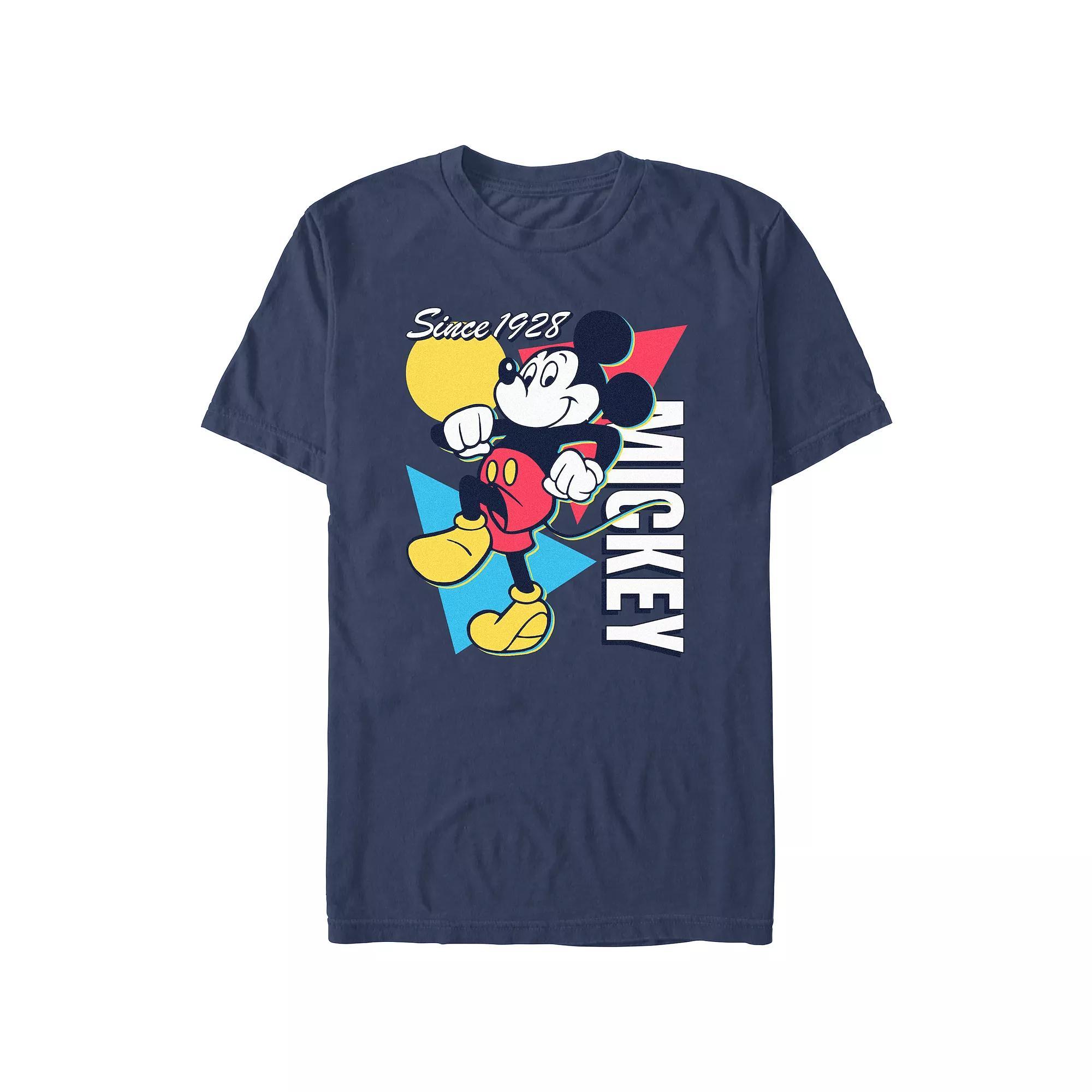 Men's Comfort Colors® Disney's Mickey Mouse Since 1928 Poster Graphic Tee, Size: XXL, Blue Product Image