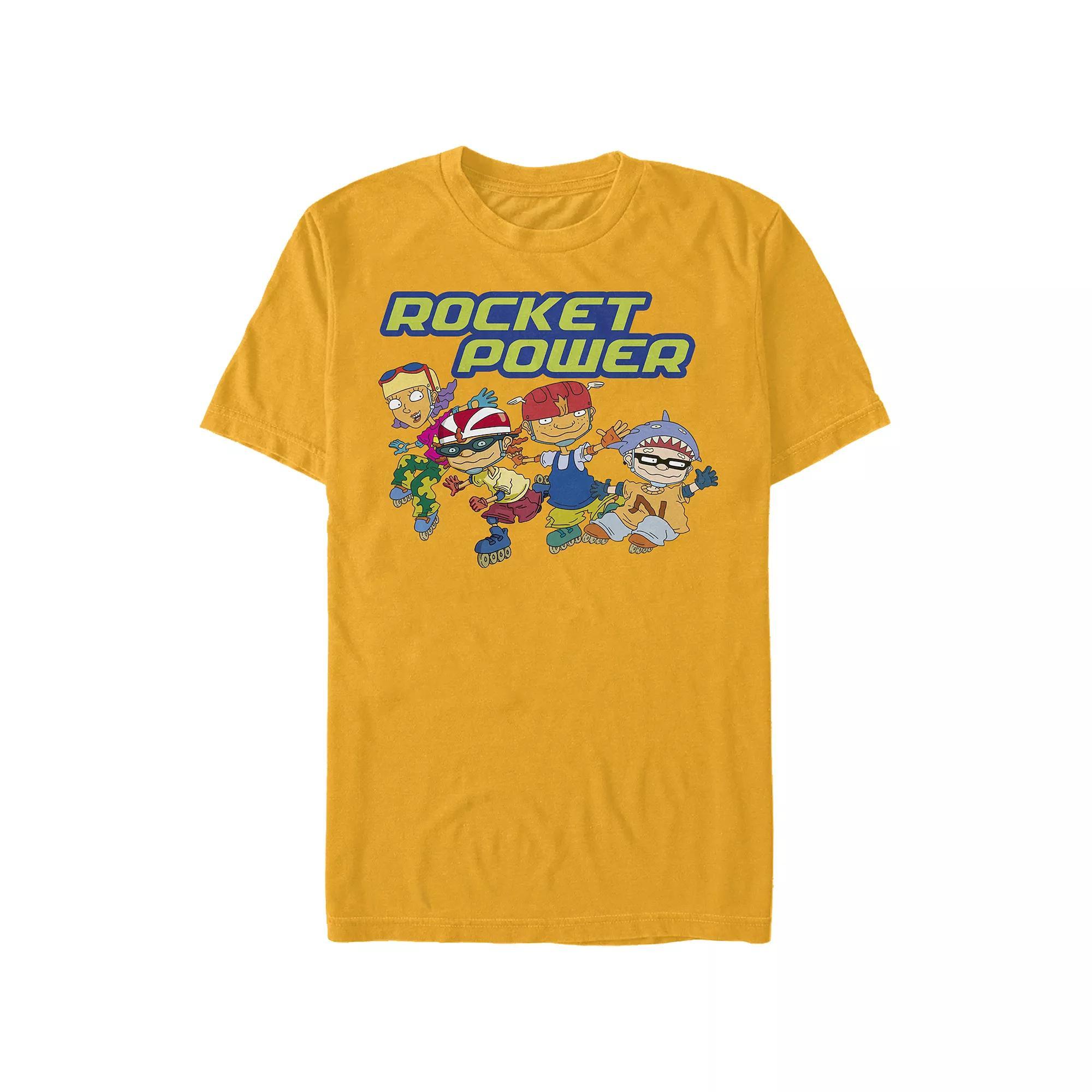 Men's Rocket Power Skate Gang Graphic Tee, Size: Small, Gold Product Image