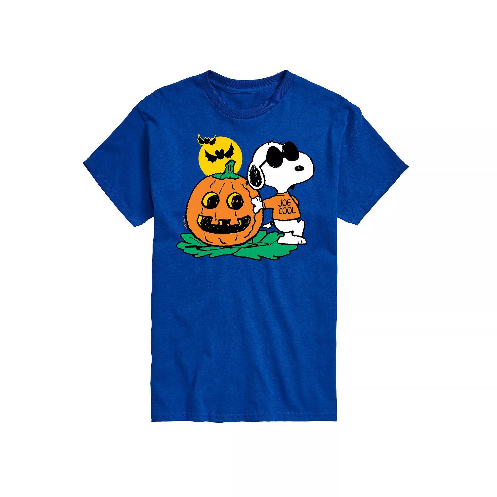 Big & Tall Peanuts Joe Cool Pumpkin Tee, Mens Product Image