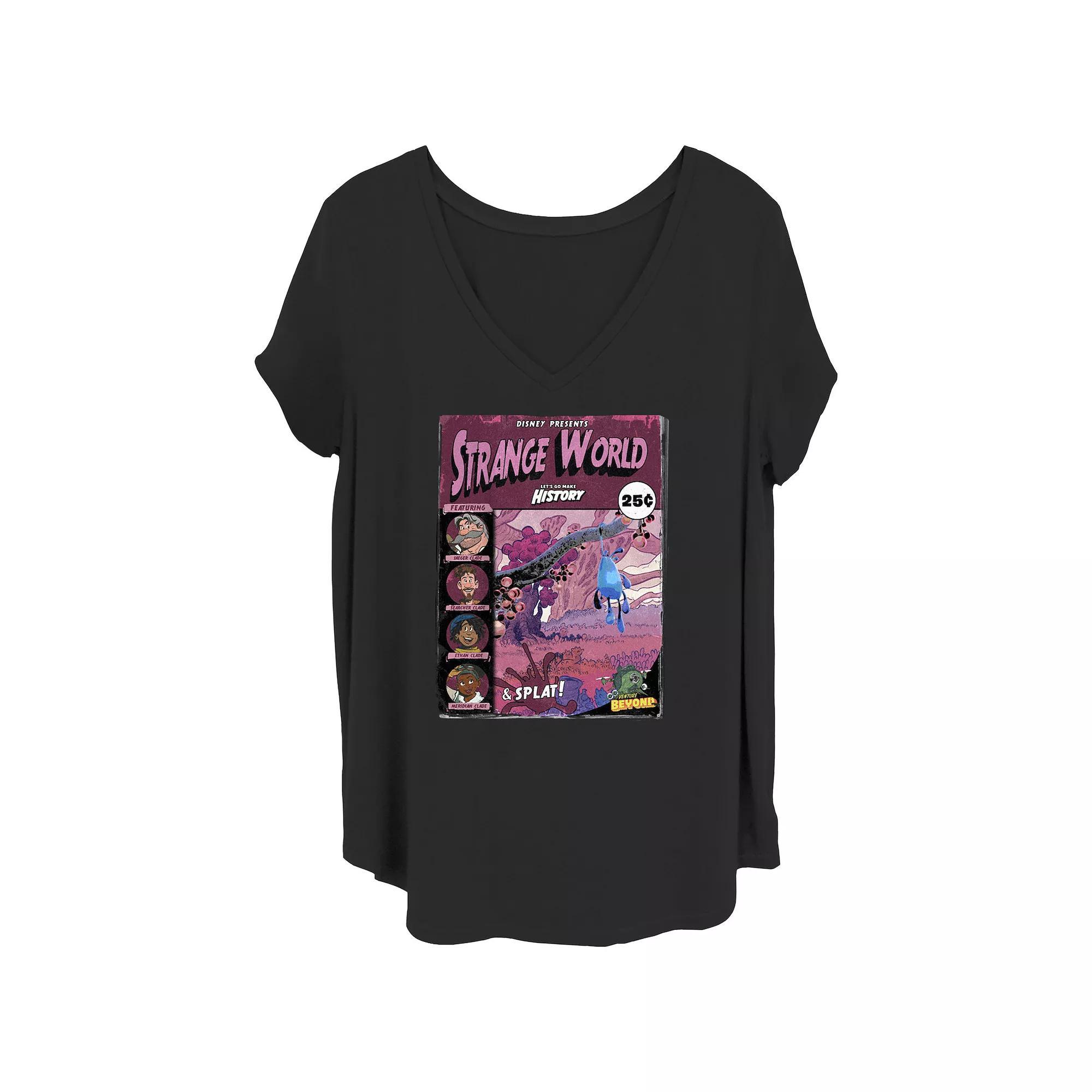 Disney's Minnie Mouse Shock Vibes Juniors' Plus Graphic Tee, Women's, Size: 3XL, Blue Product Image