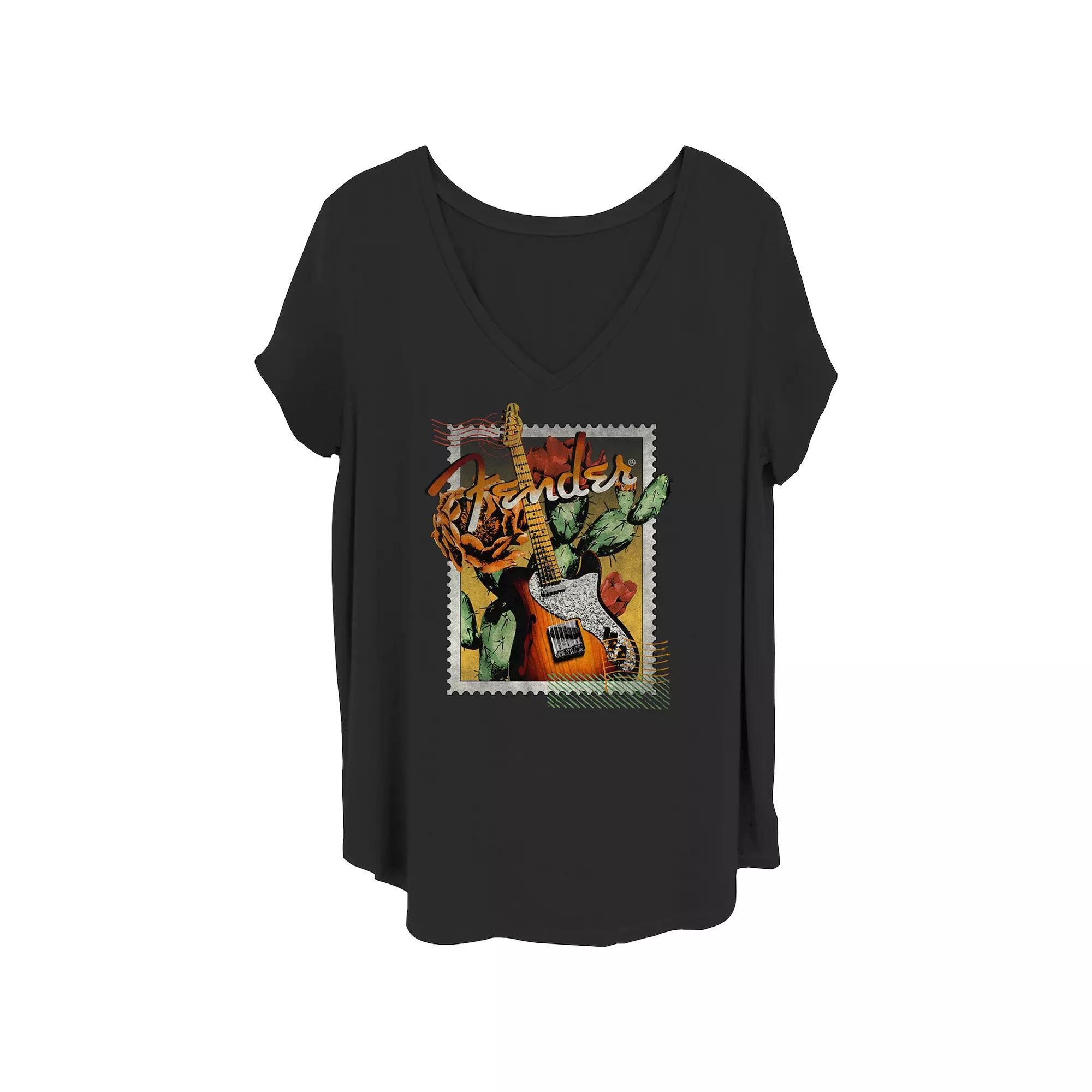 Juniors' Plus Retro Poster Graphic Tee, Women's, Size: 2XL, Black Product Image