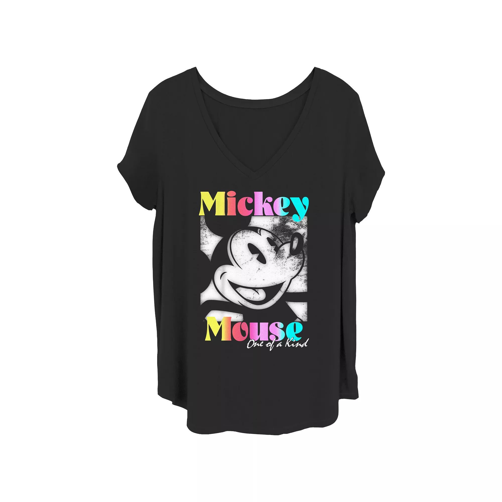 Disney's Minnie Mouse Silo Classic Repeat Juniors' Plus Graphic Tee, Women's, Size: 1XL, Blue Product Image