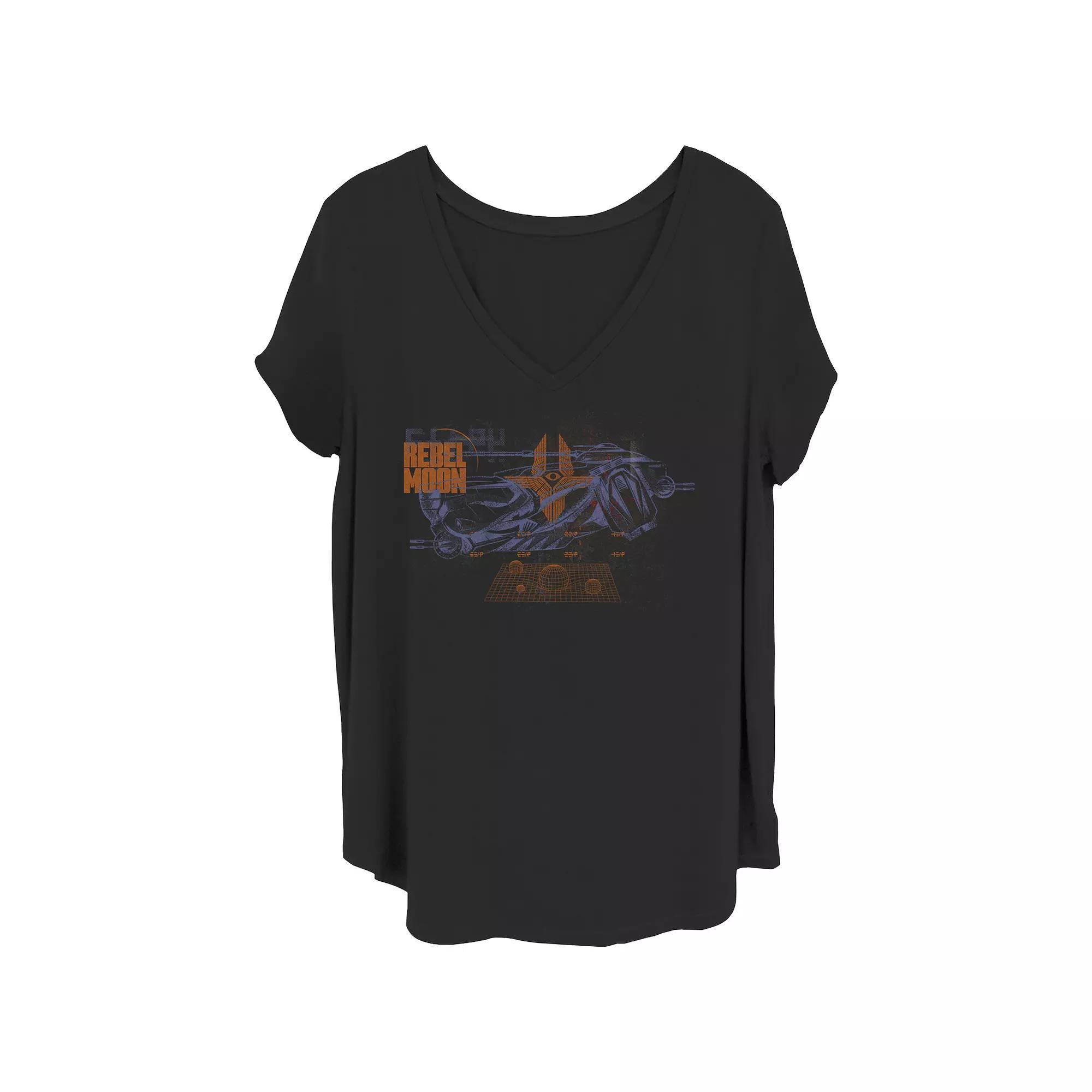 Juniors' Plus Size Star Fox Zero Space Logo Graphic Tee, Women's, Size: 4XL, Black Product Image