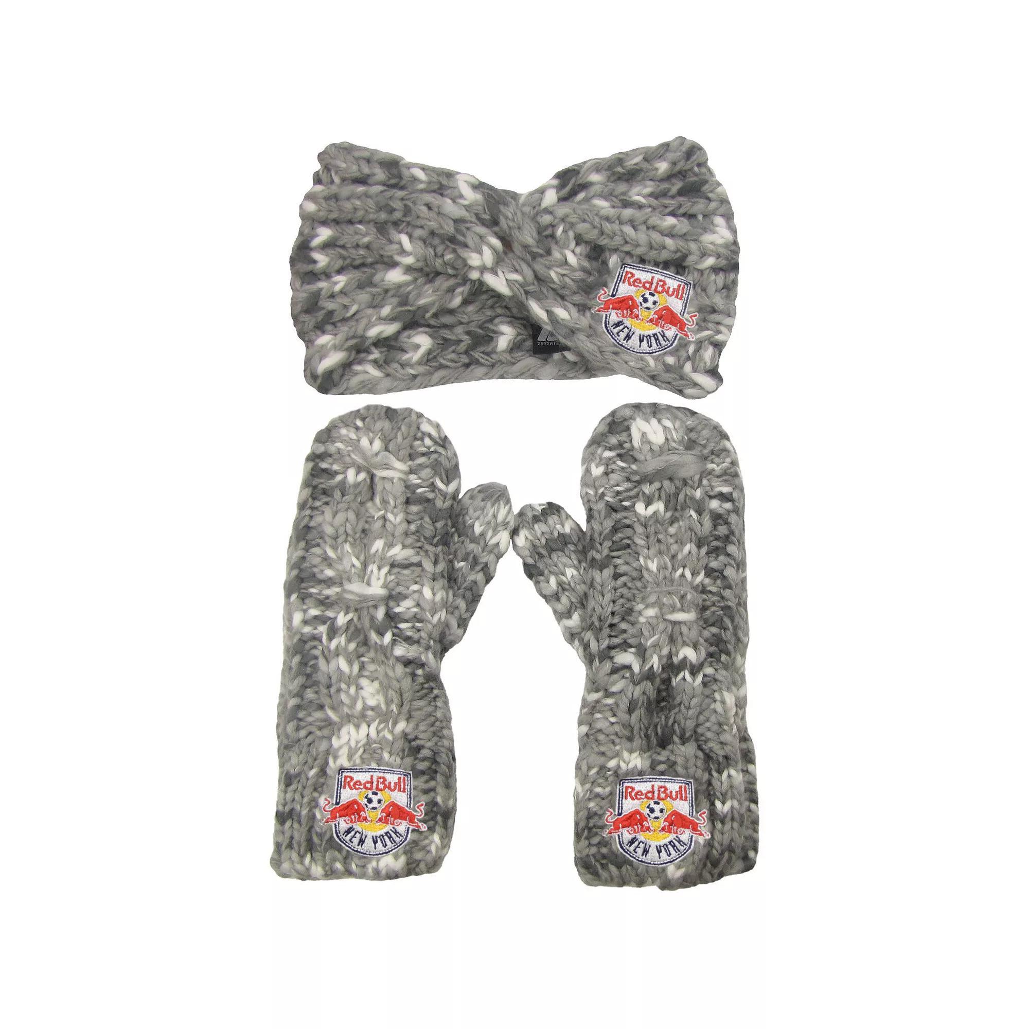 Women's ZooZatz Alabama Crimson Tide Logo Marled Headband and Mitten Set, Grey Product Image