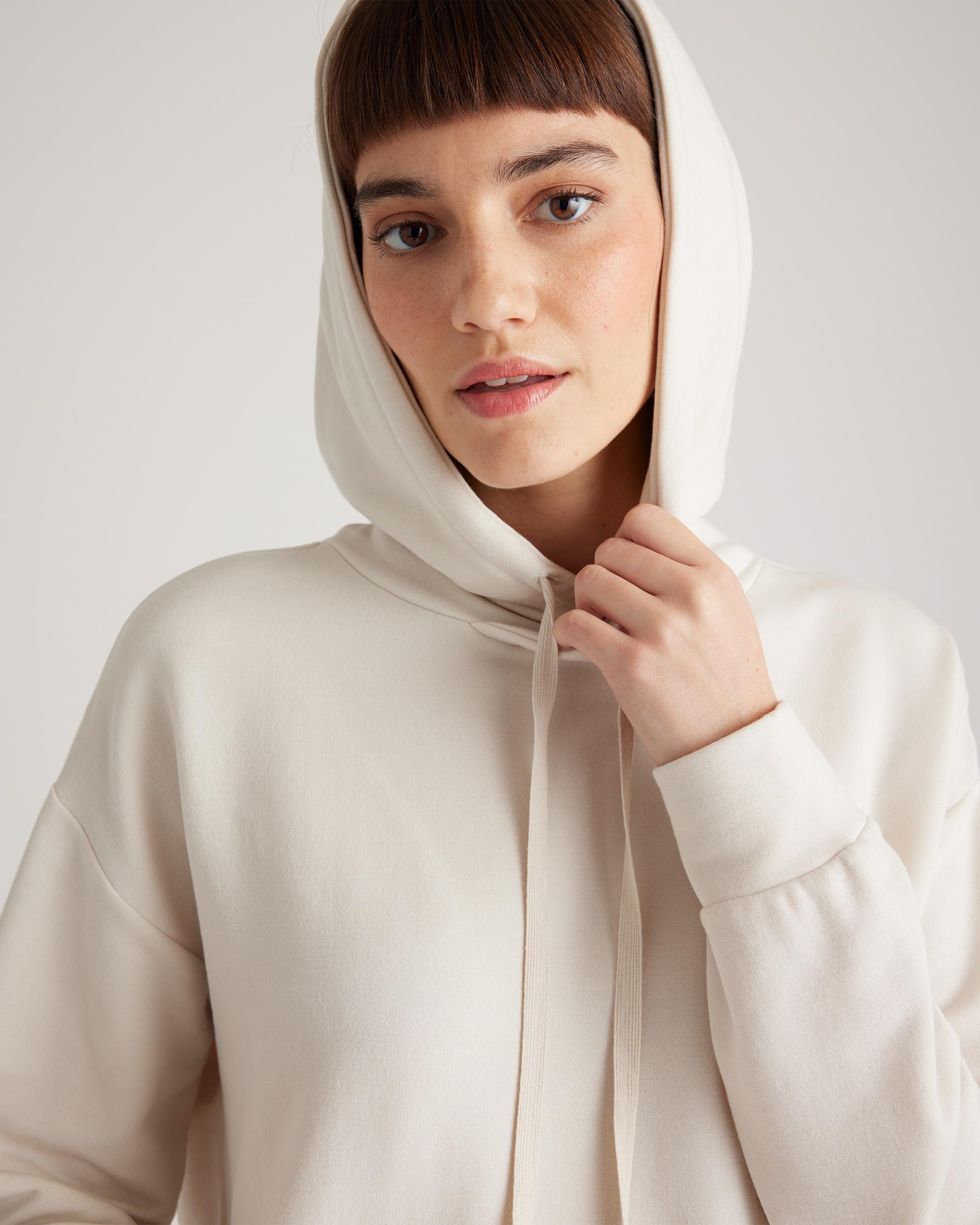 Quince | Women's SuperSoft Fleece Pullover Hoodie Size XL, Lenzing Modal Product Image