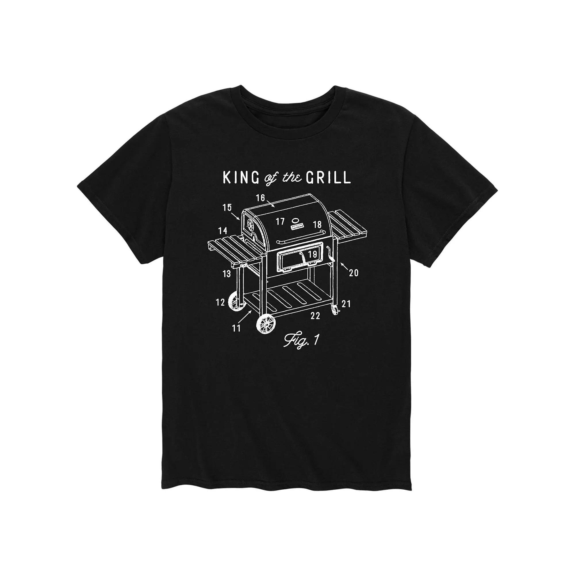 Mens King Of The Grill Diagram Tee Product Image