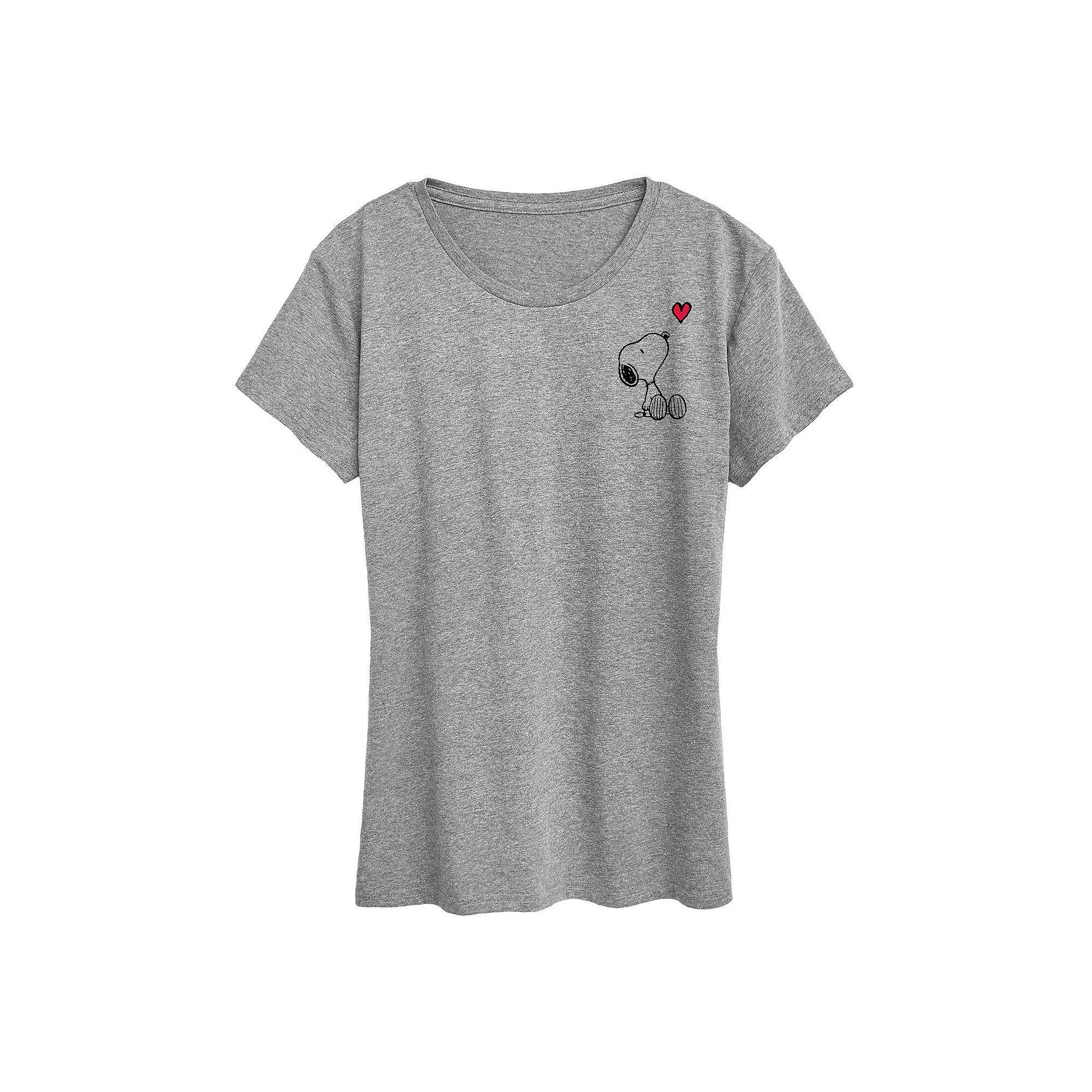 Plus Mickeys Bee Graphic Tee, Womens Grey Gray Product Image