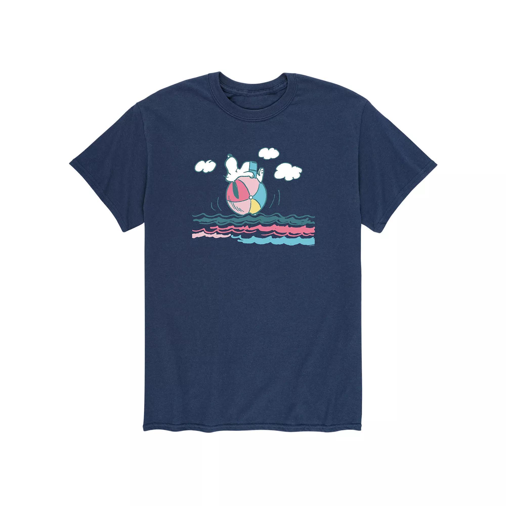 Mens Peanuts Snoopy Beach Ball Tee Product Image