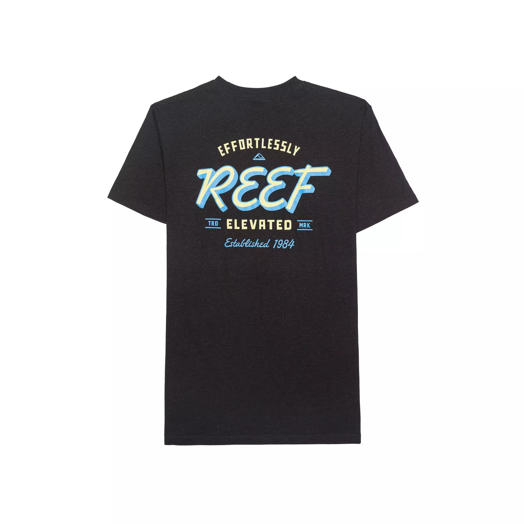 Men's REEF Graphic Tee, Size: Large, Black Blue Product Image
