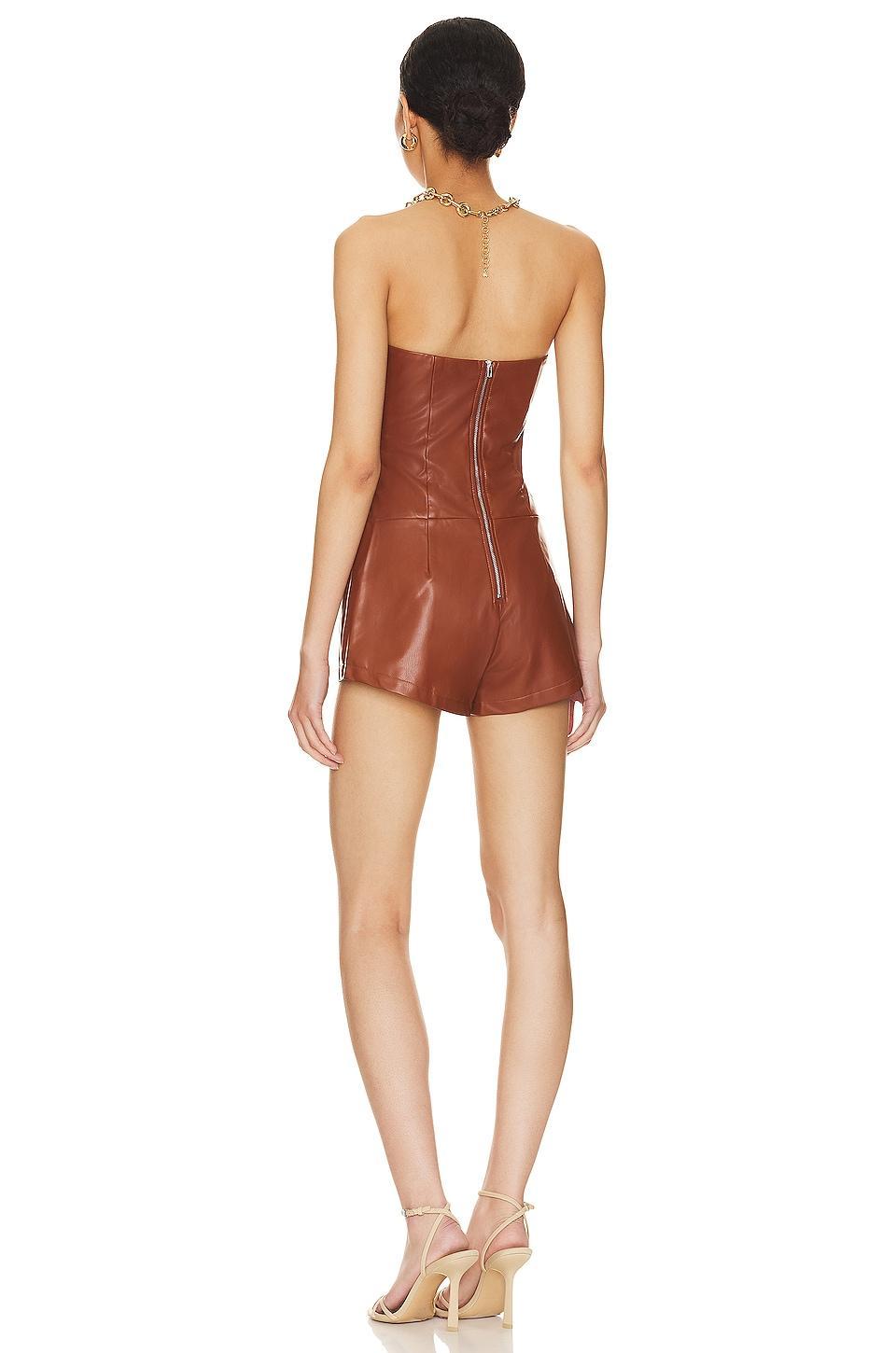 Briar Faux Leather Romper superdown Product Image