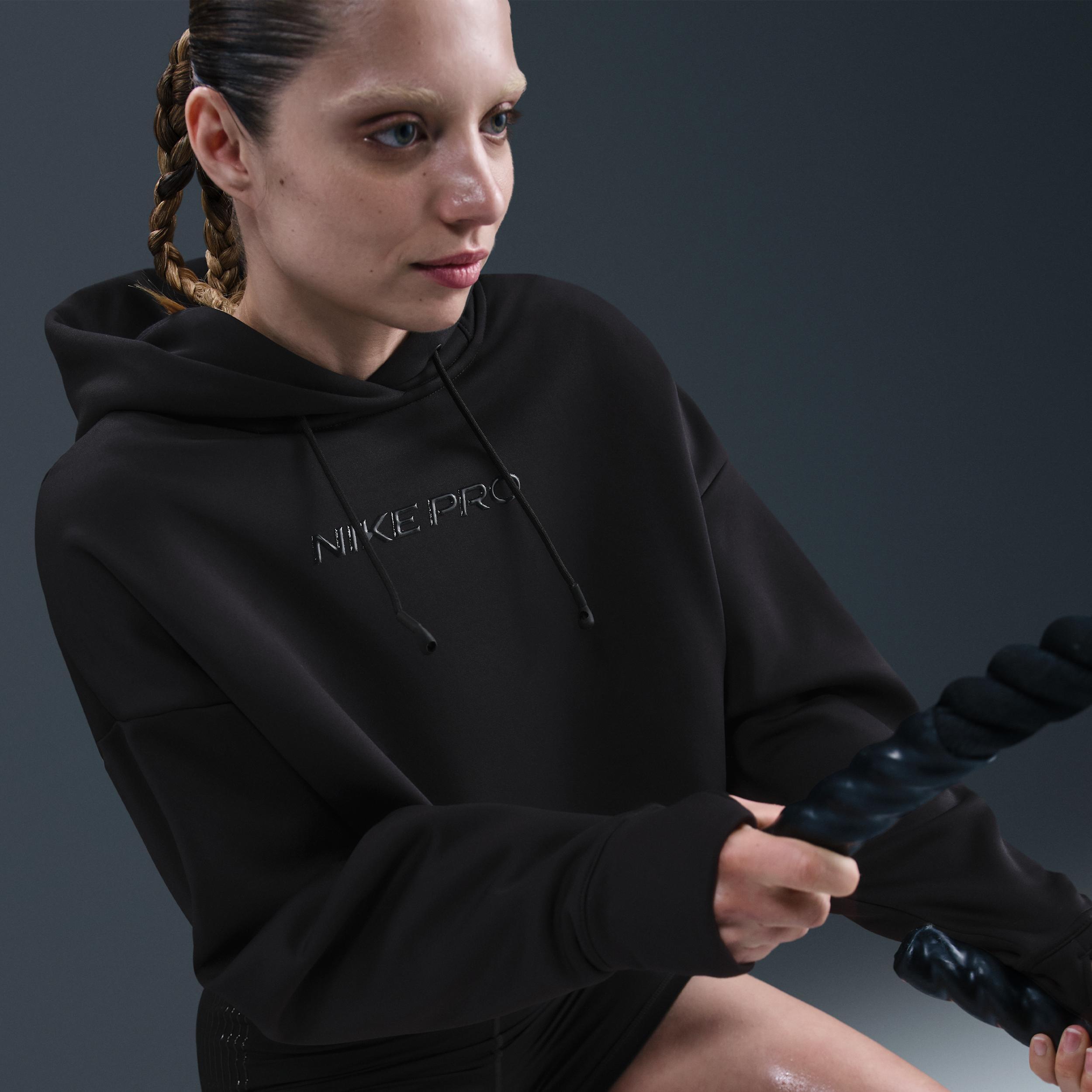 Women's Nike Pro Therma-FIT Fleece Hoodie Product Image