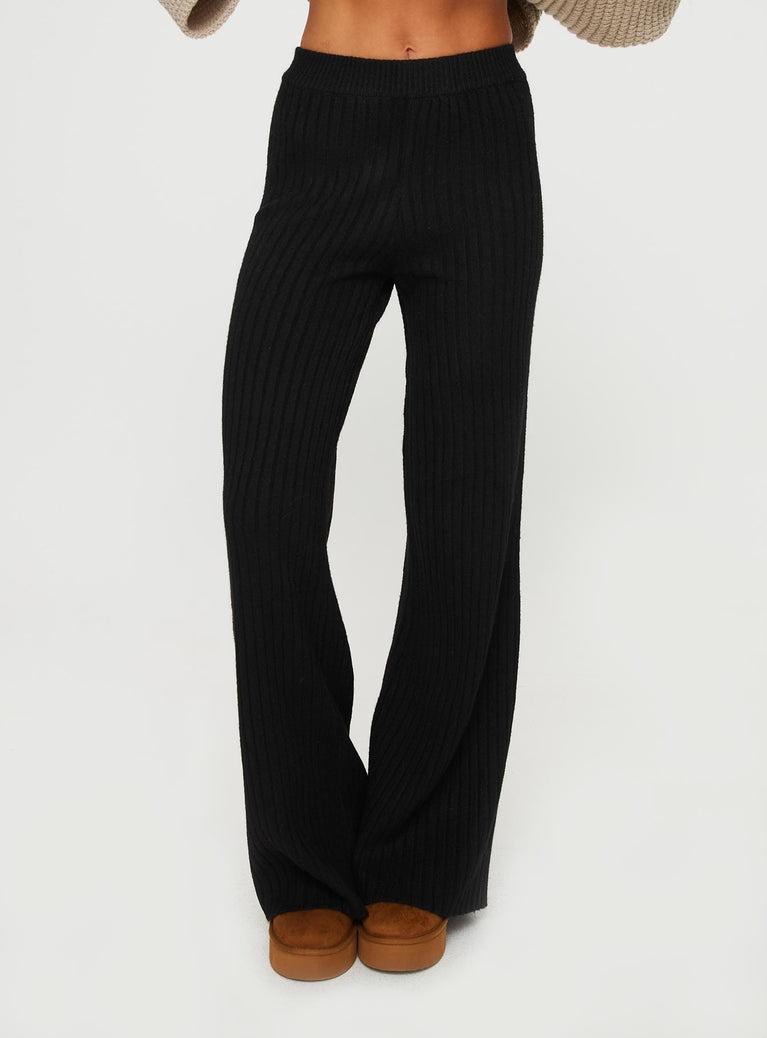 Montana Knit Pants Black Product Image