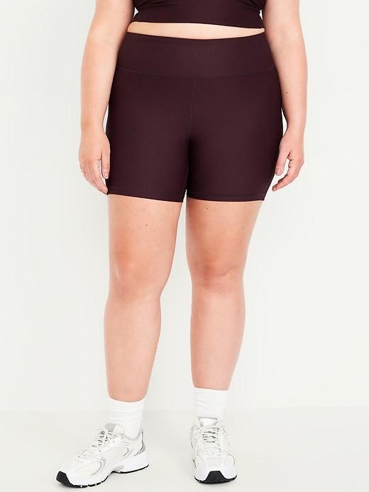 High-Waisted PowerSoft Biker Shorts -- 6-inch inseam Product Image