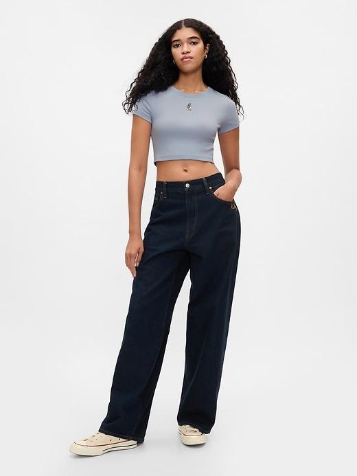 Gap × Disney Cropped Crewneck T-Shirt Product Image