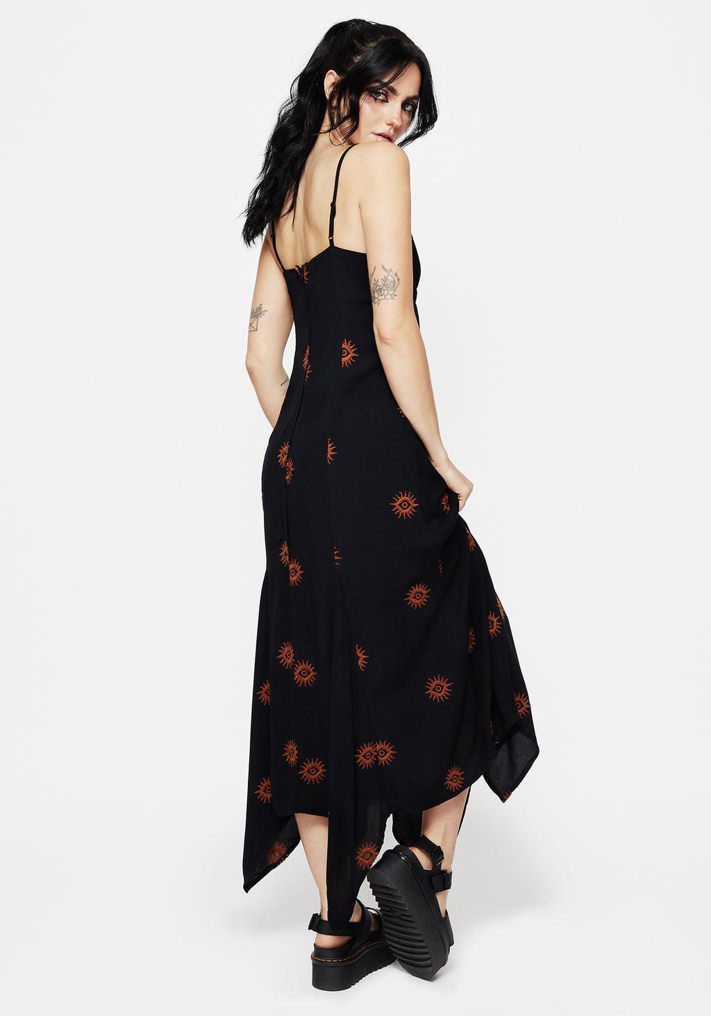 Solstice Embroidered Cami Hanky Hem Midaxi Dress Product Image