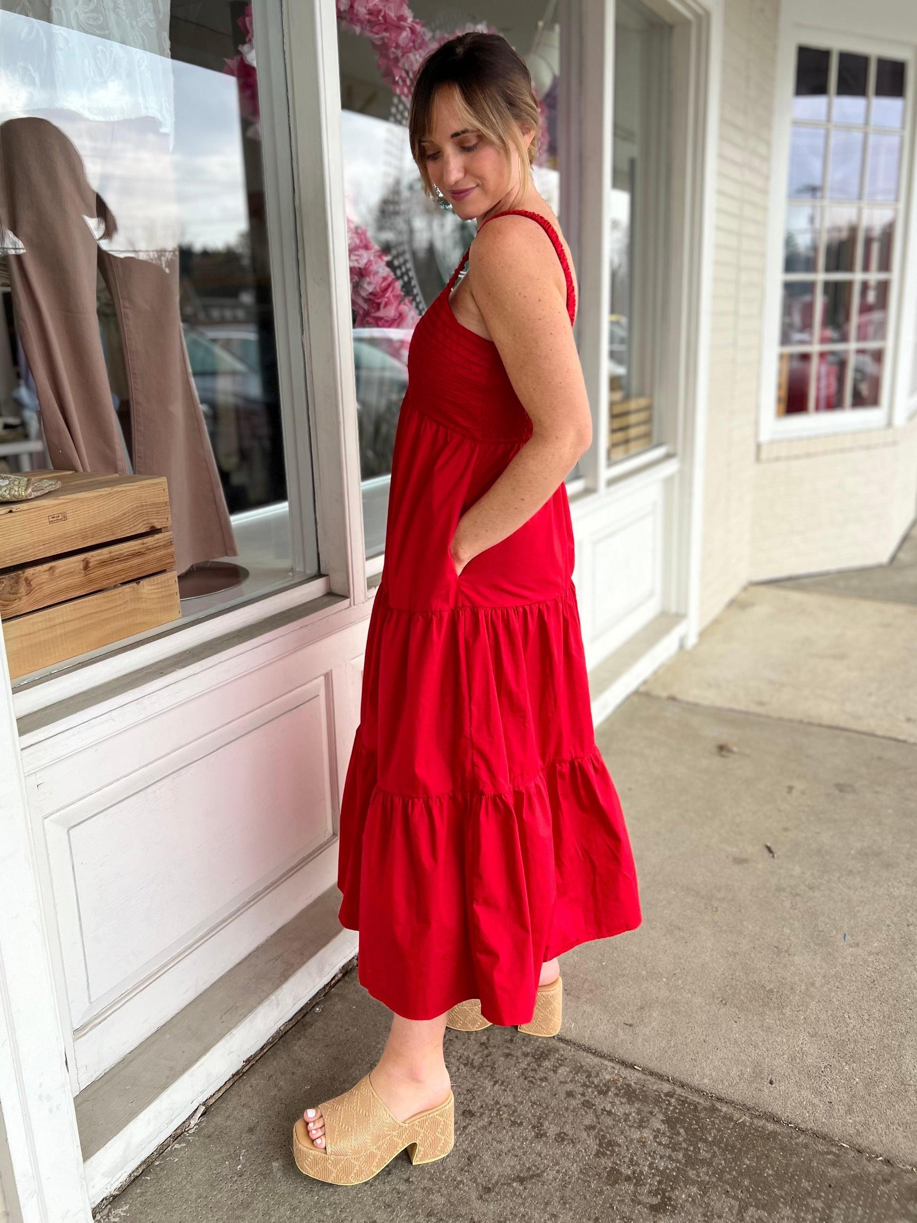 Whitney Sleeveless Tiered Maxi Dress Product Image