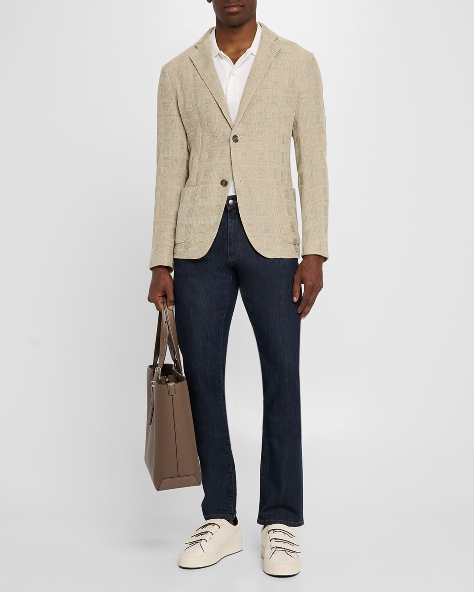 Men's Cotton Knit Textured Sport Coat Product Image