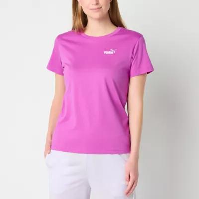 PUMA Womens Crew Neck Short Sleeve T-Shirt Product Image